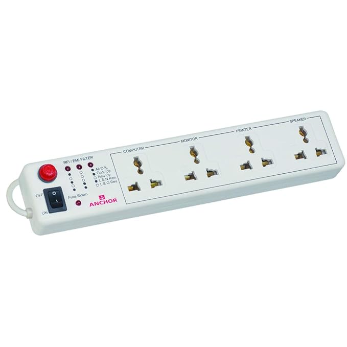 Anchor Polycarbonate Power Trip Spike Guard (4 Way) (White)