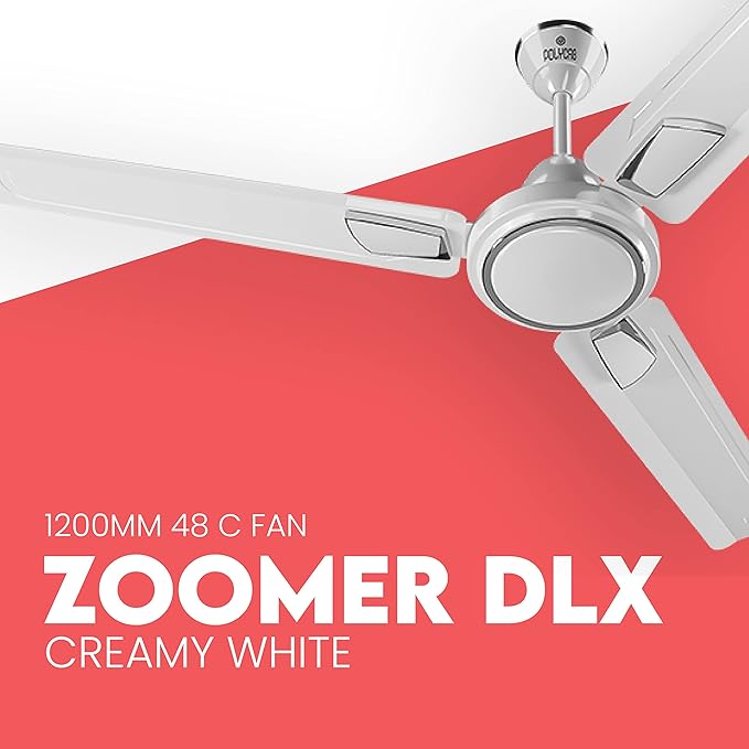 Polycab Zoomer DLX HS Creamy White-1200MM