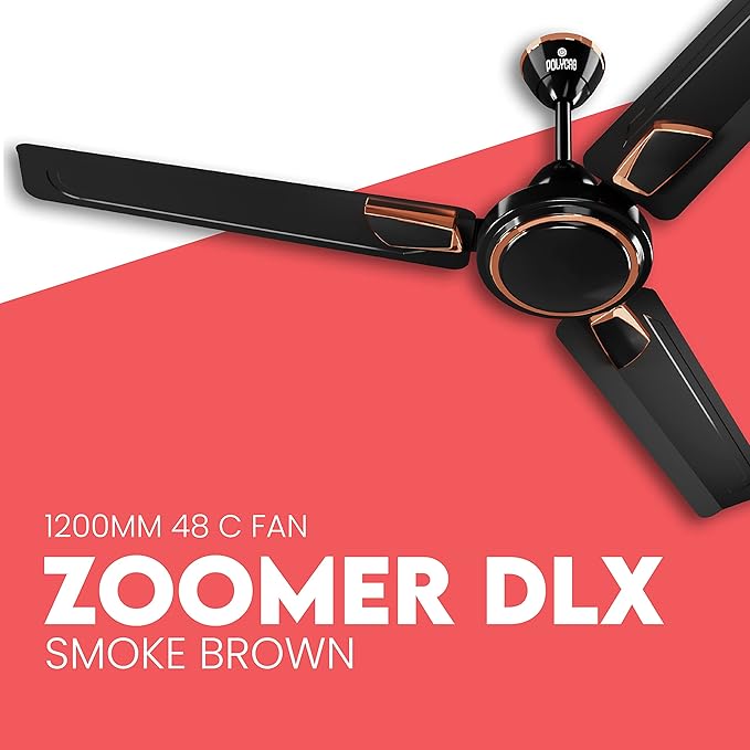 Polycab -Zoomer DLX HS- Smoke Brown-1200MM