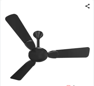 Polycab Aeroglam 1 star- Onxy Black-1200 MM