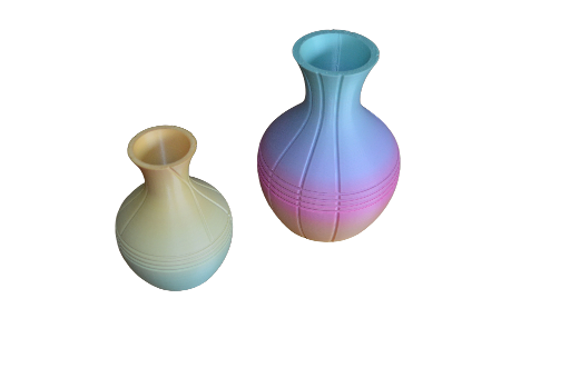 Vase décoratif en dégradé de couleurs
