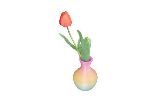 Vase décoratif en dégradé de couleurs