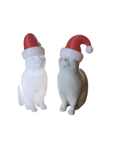Figurines de chats de Noël