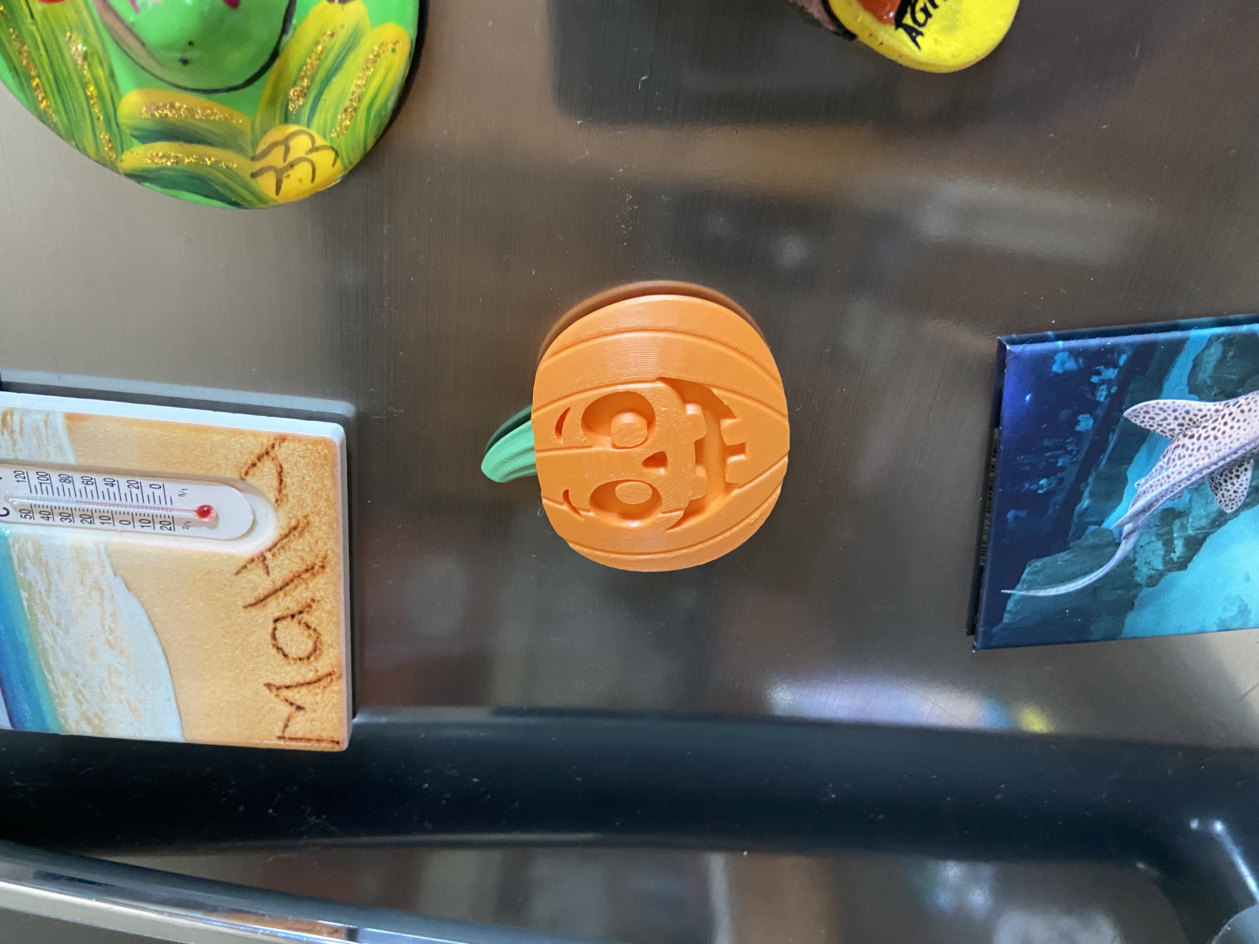 Magnet citrouille d'Halloween