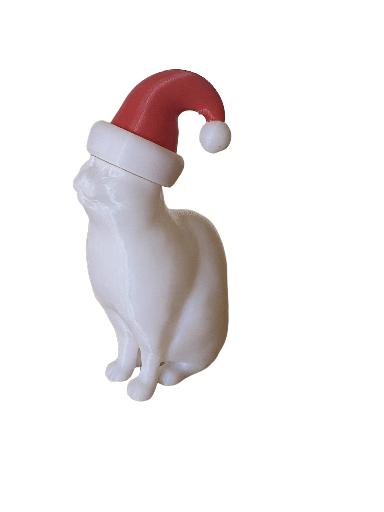 Figurines de chats de Noël