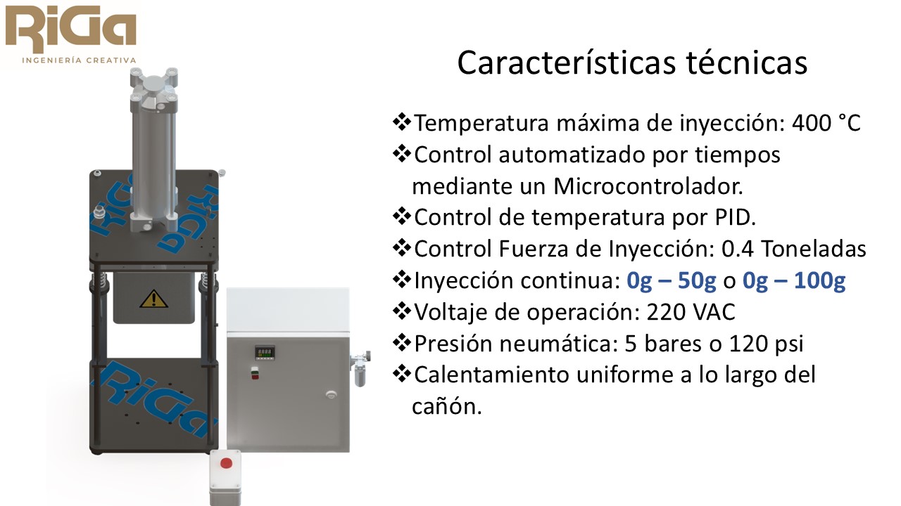 Inyectora Automática con Control RiGa