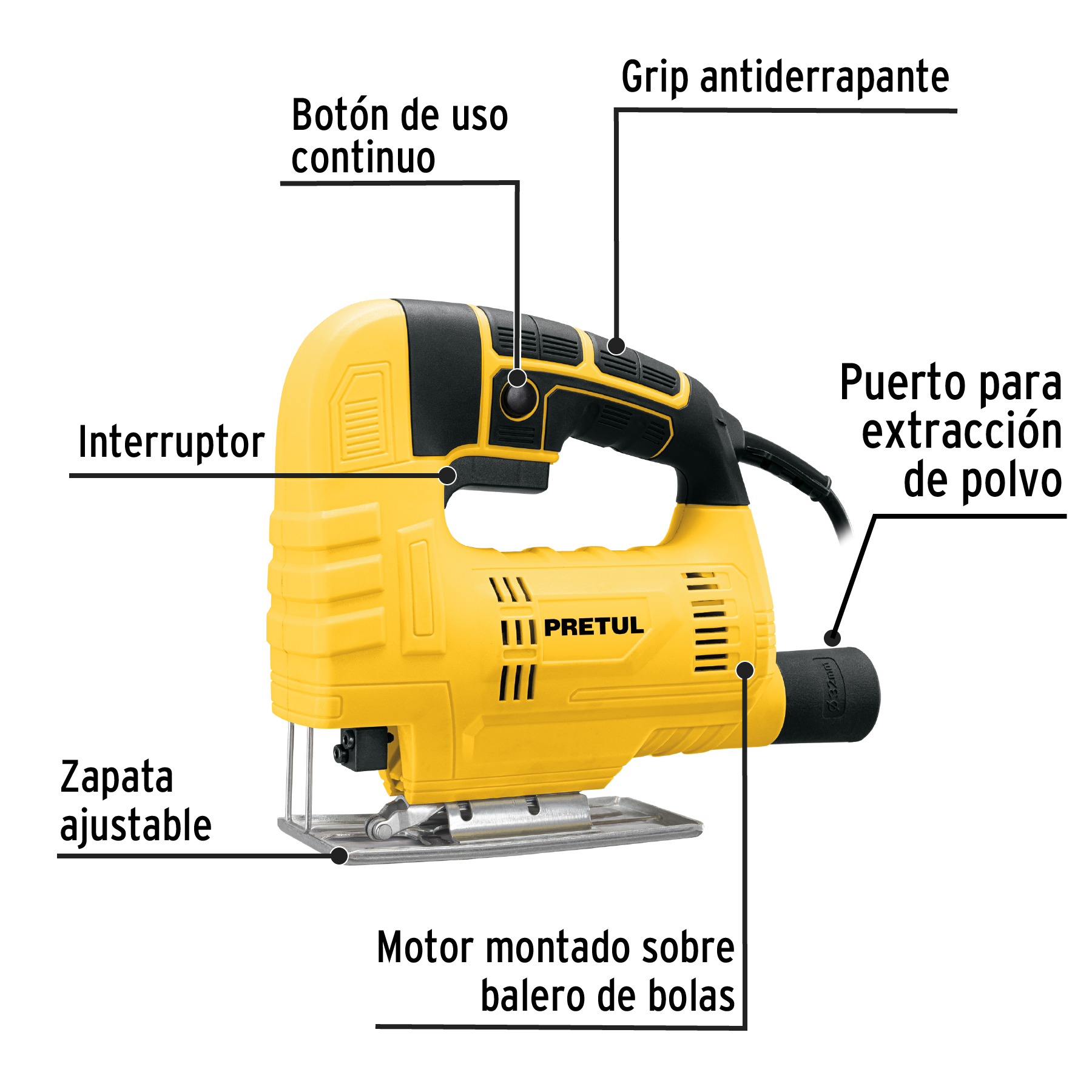 Sierra caladora 400W, PRETUL