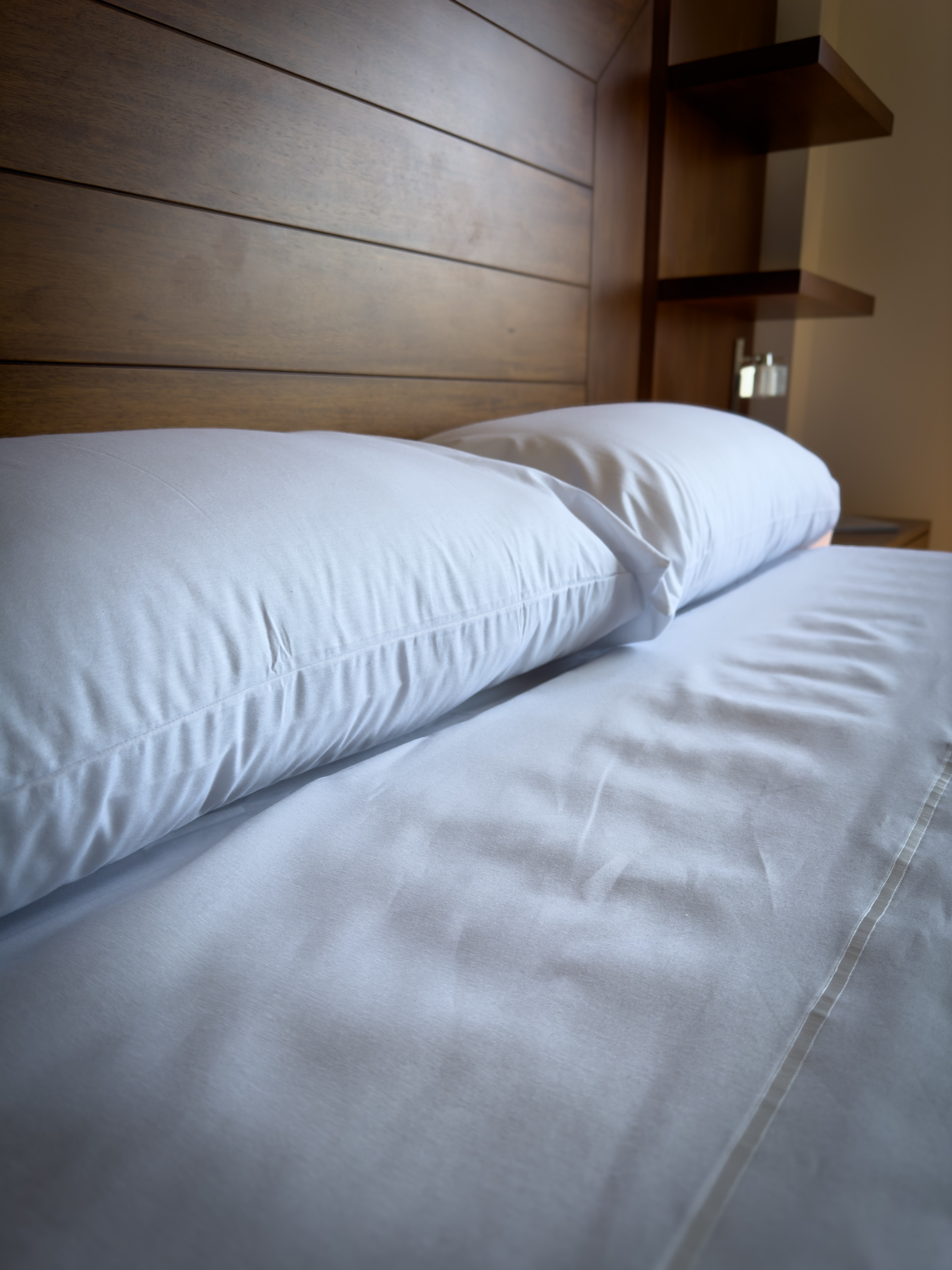 Juego de sábanas blancas - Percal 180 hilos 