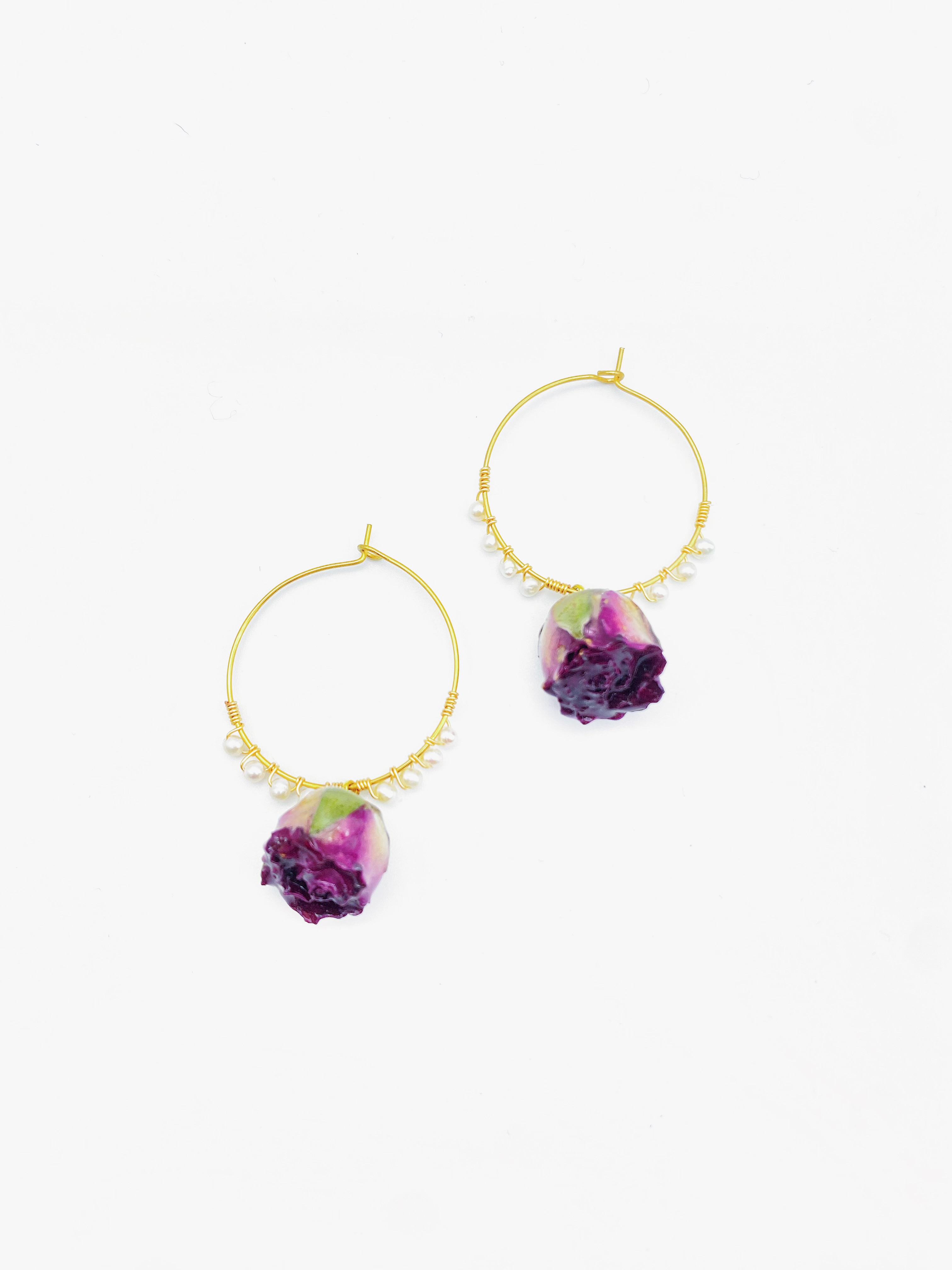 Boucles d'oreilles à fleurs