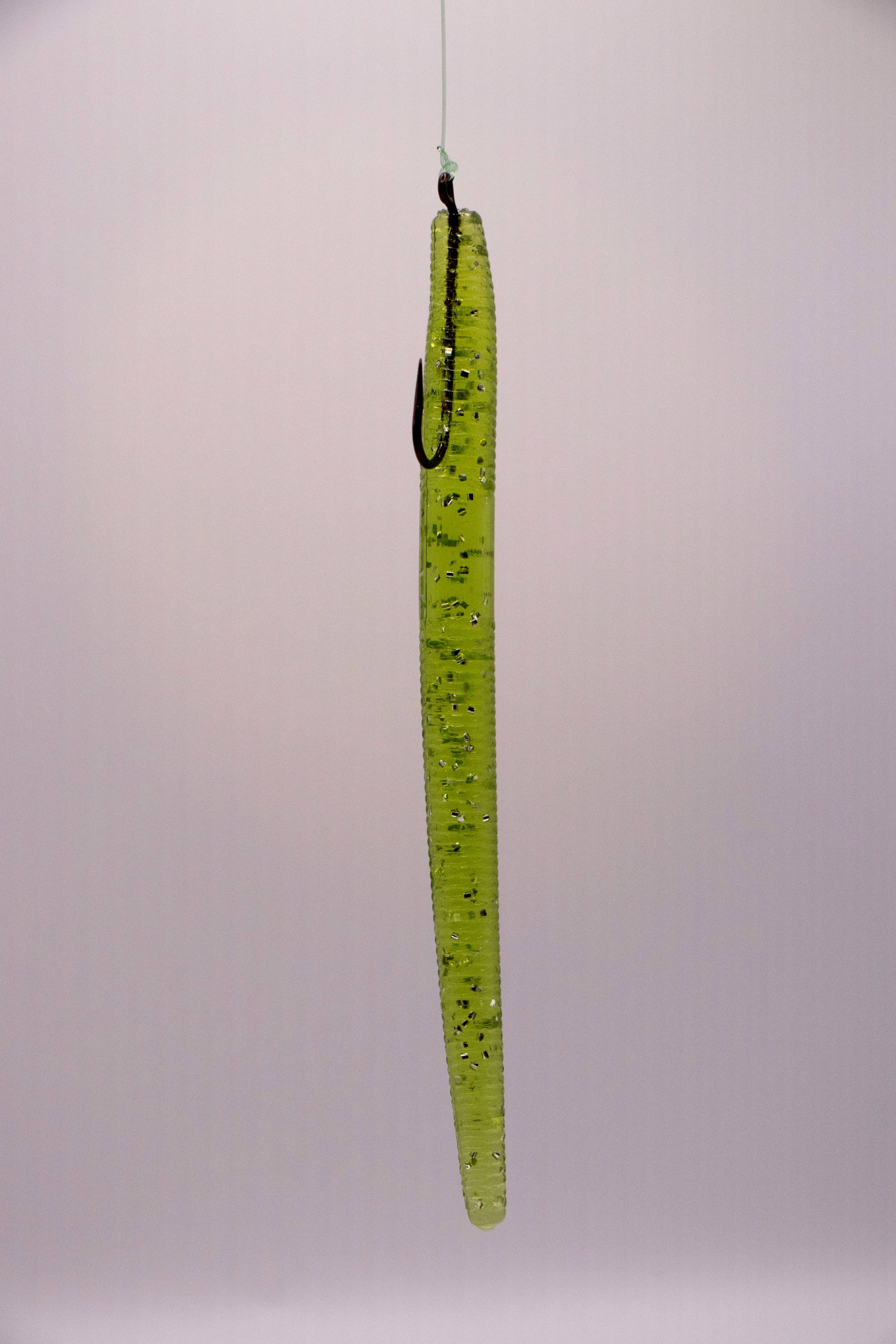 Ribbed Paddle Tail Worm - Fishing Lure