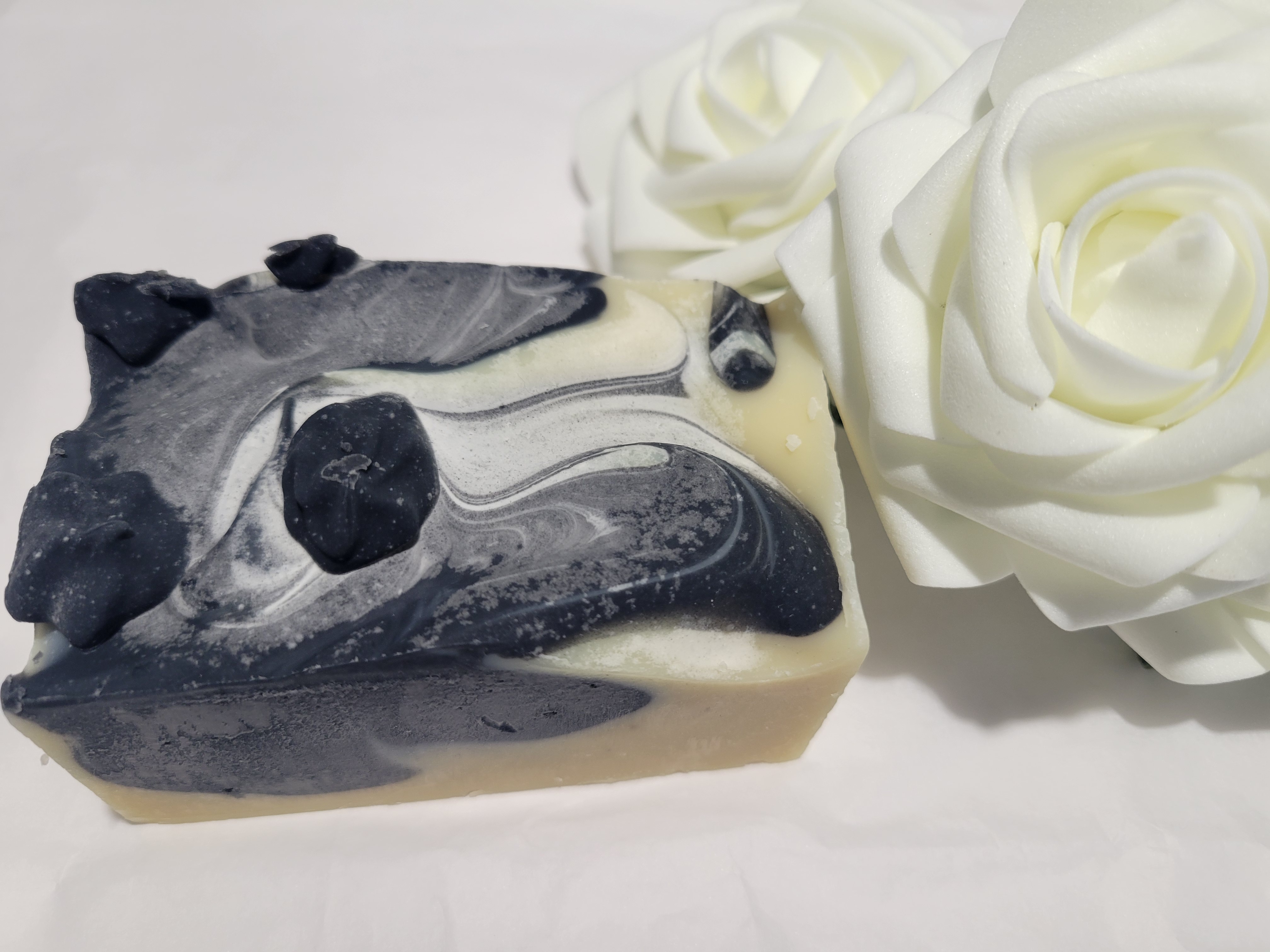 Luxury Cold-Pressed Goat Milk Soap with Shea Butter & Activated Charcoal 