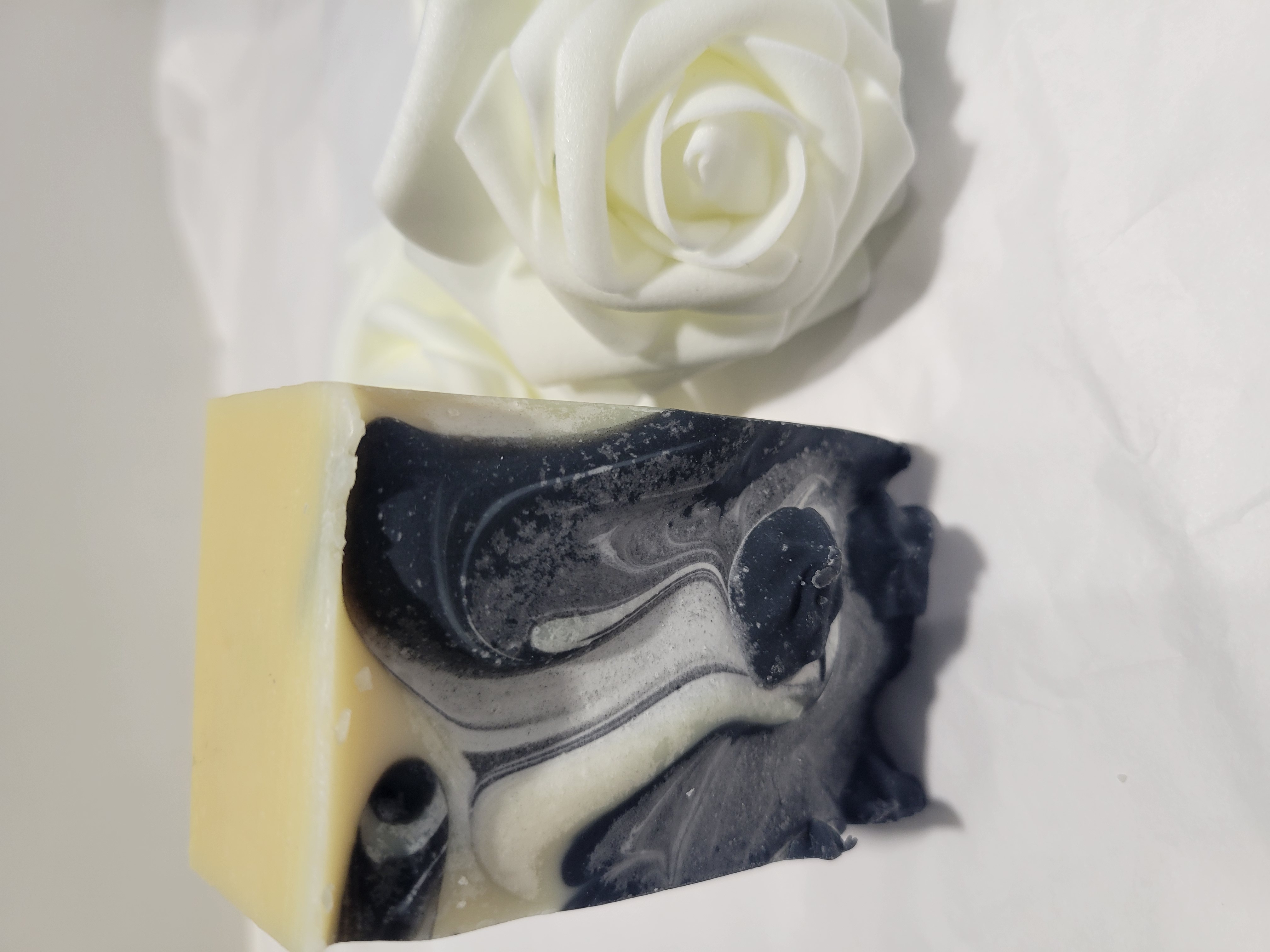 Luxury Cold-Pressed Goat Milk Soap with Shea Butter & Activated Charcoal 