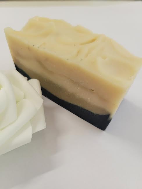 Luxury Cold-Pressed Goat Milk Soap with Shea Butter, Activated Charcoal and Organic Spirulina Powder