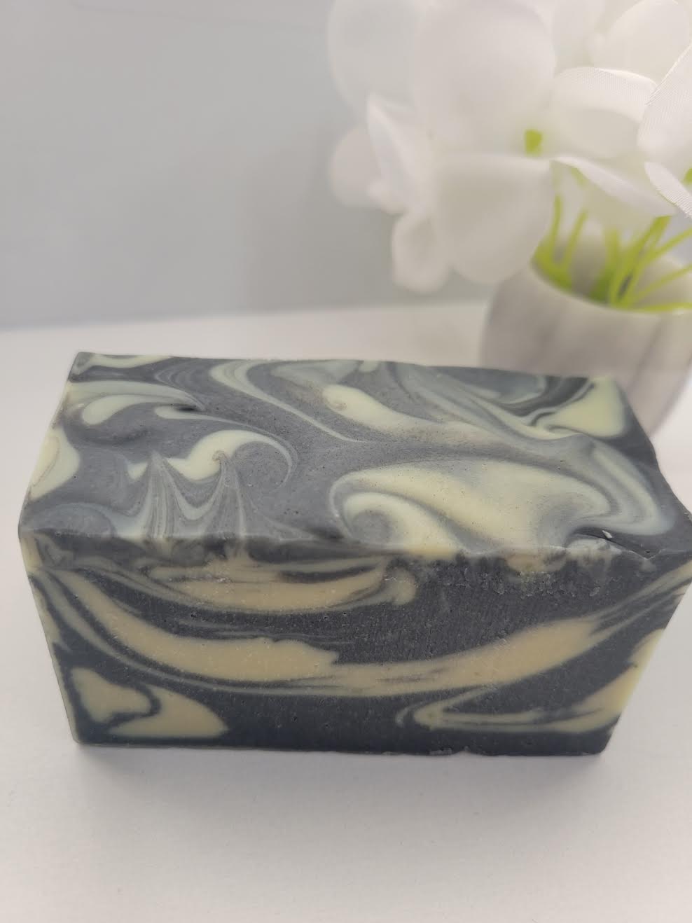 Luxury Cold-Pressed Goat Milk Soap with Activated Charcoal and French Green Clay - Unscented
