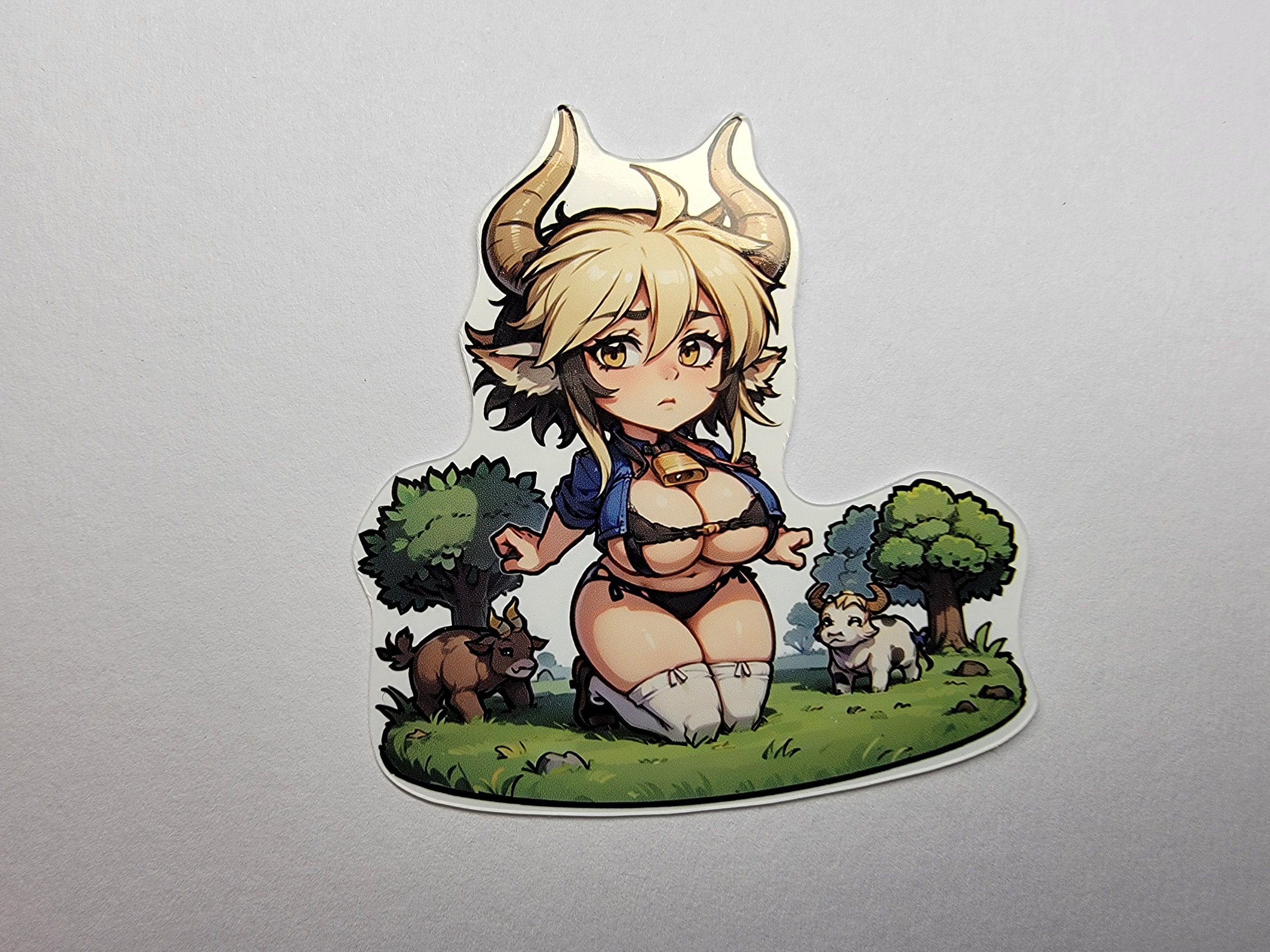 Chibi Cathyl- Lewd Oppai Anime Waifu Sticker Vinyl Decal