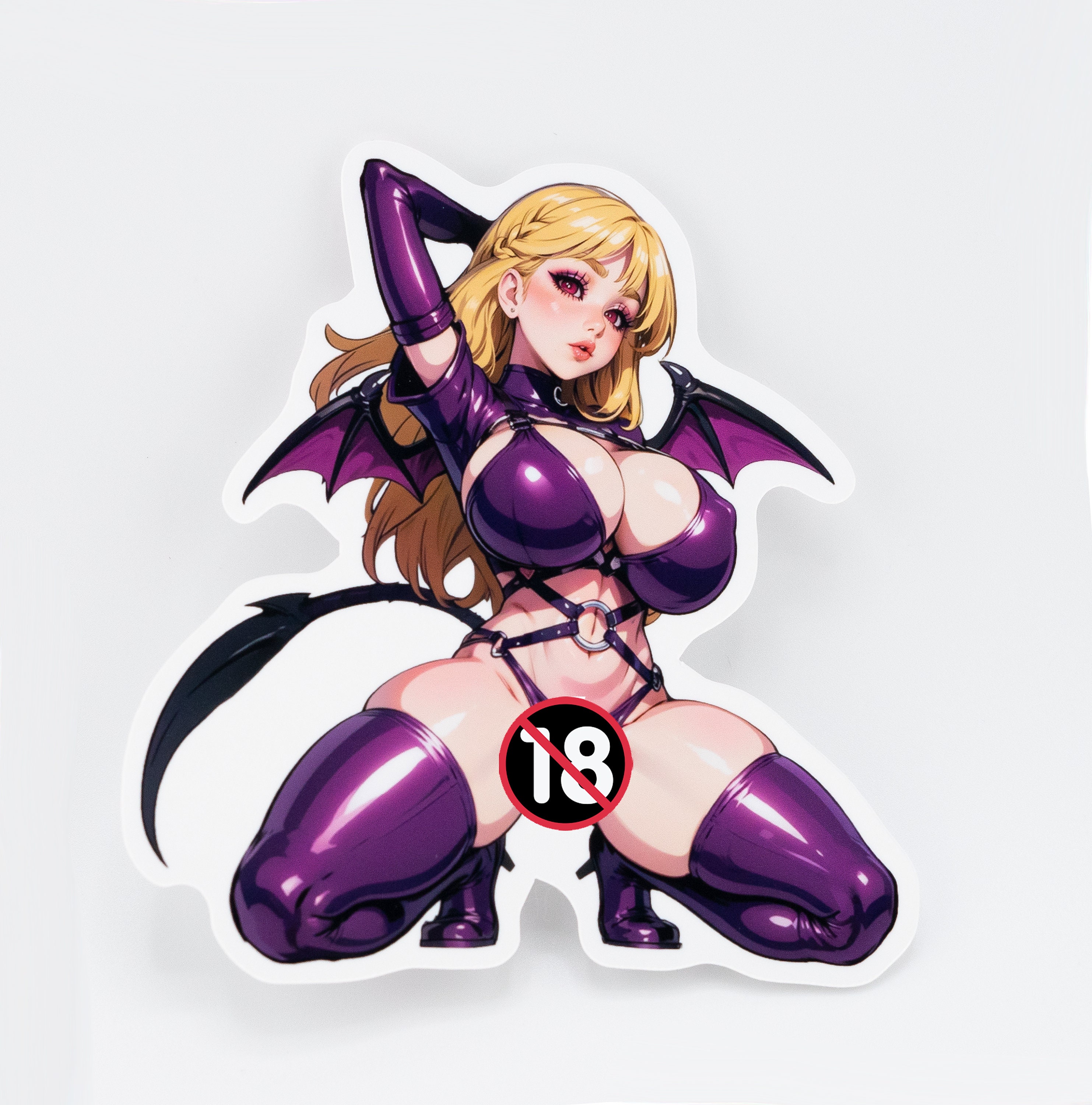 Kajin Himi Succubus - 3 versions Lewd Oppai Anime Waifu Sticker Vinyl Decal