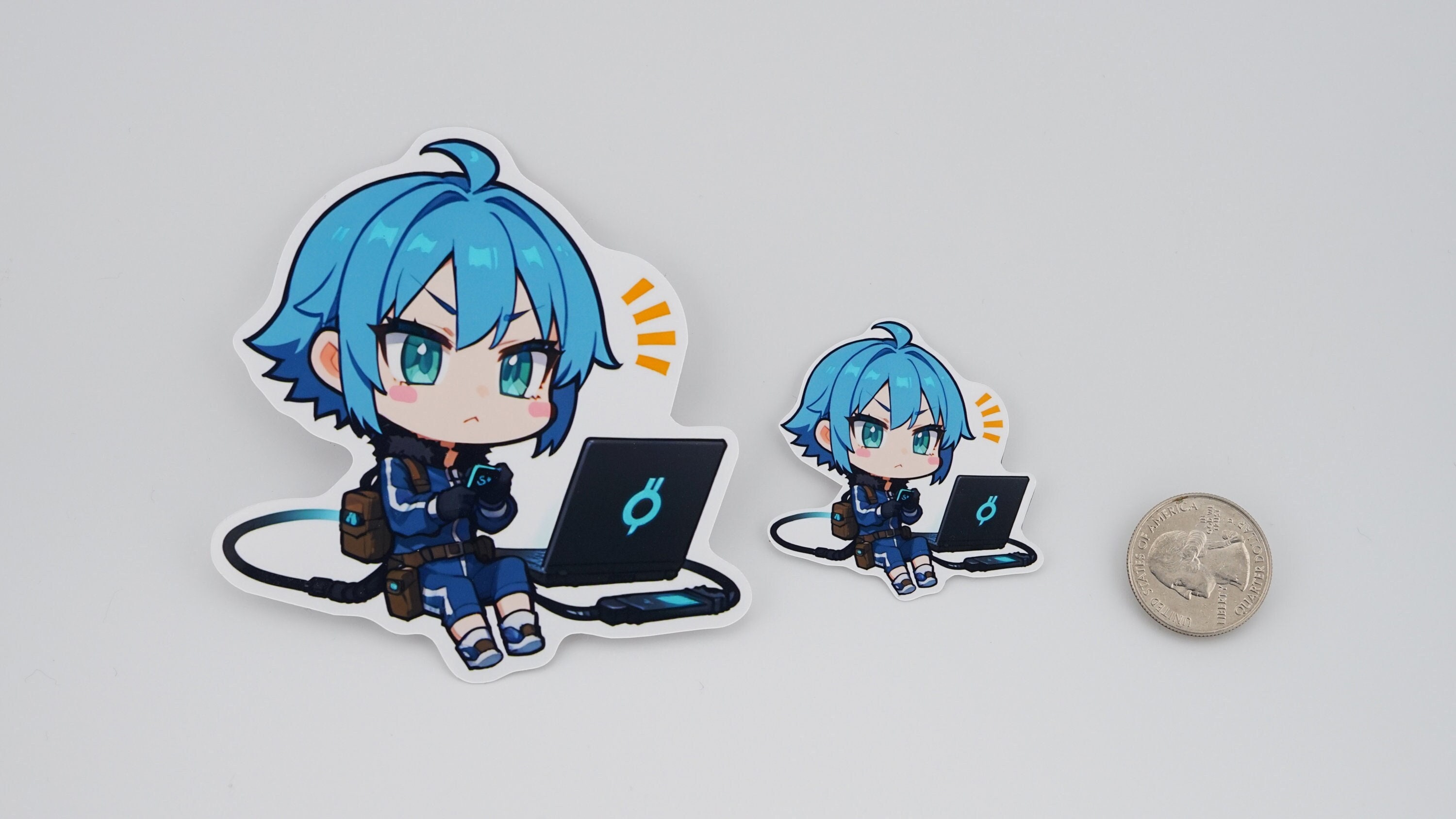 Chibi Lady Inumuta - Cute Chibi Game Stickers Anime Waifu Sticker Vinyl Decal