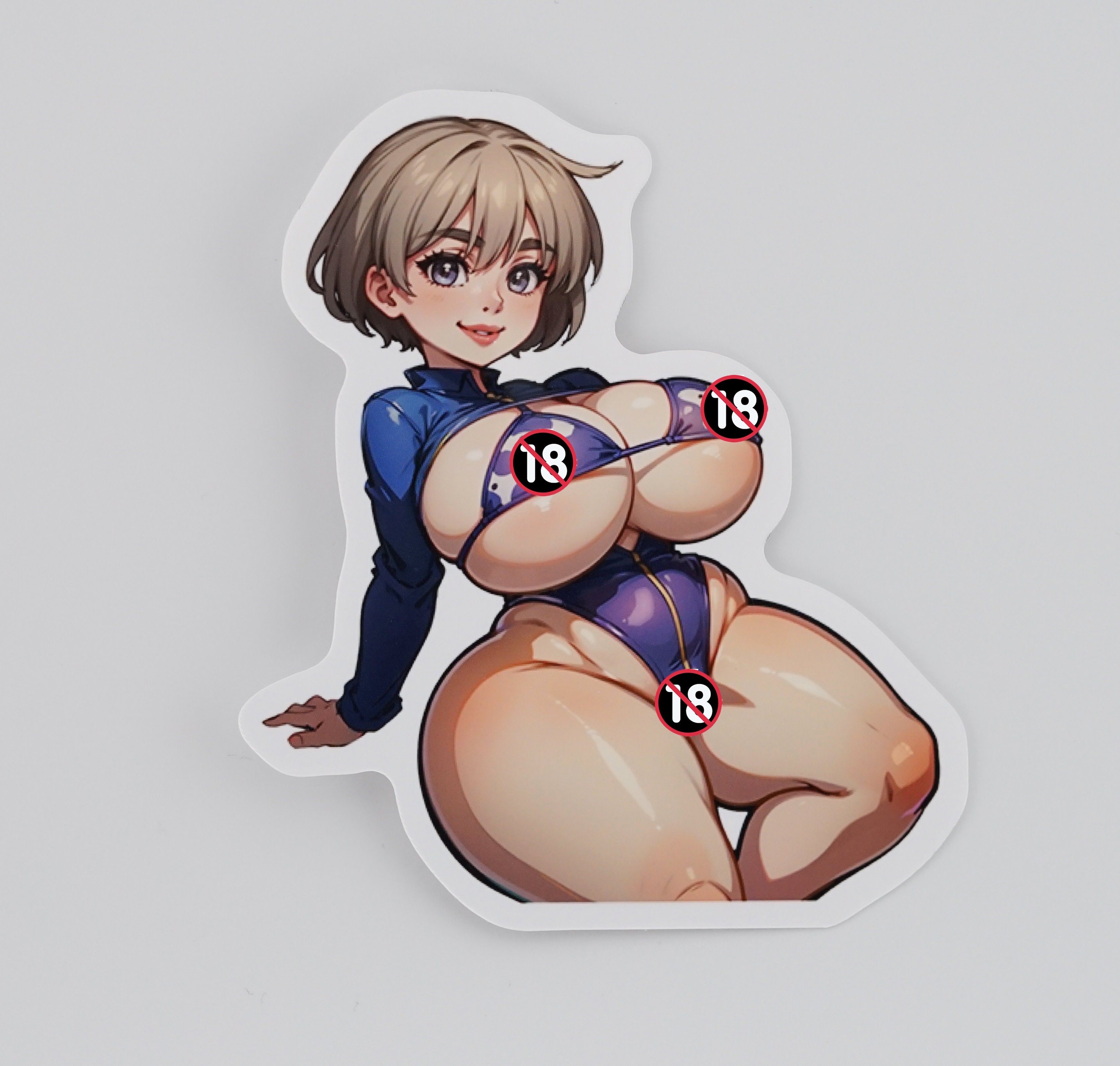 Uzaki Cowprint Bikini - Lewd Oppai Anime Waifu Sticker Vinyl Decal