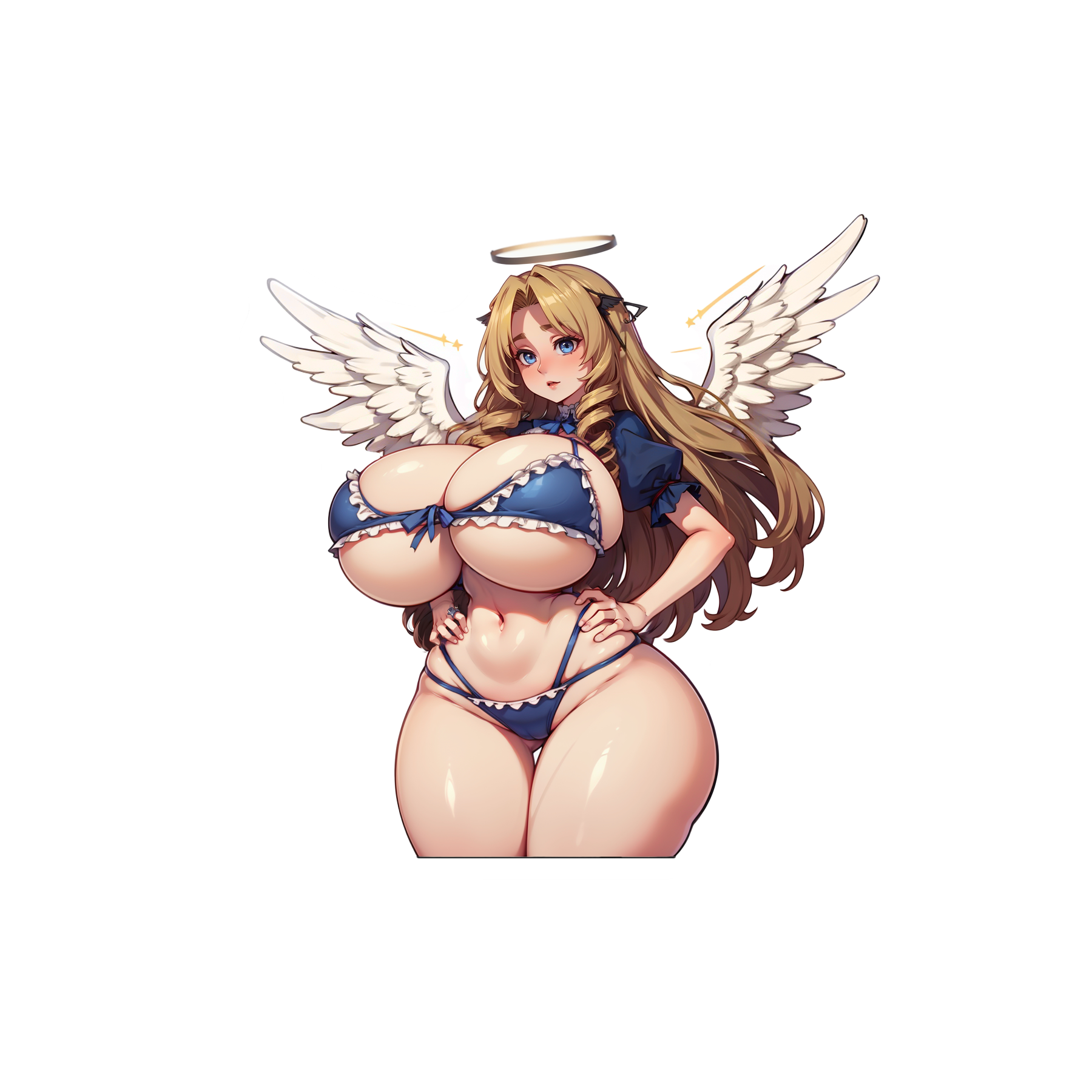 Angel Elizabeth - Lewd Oppai Anime Waifu Sticker Vinyl Decal