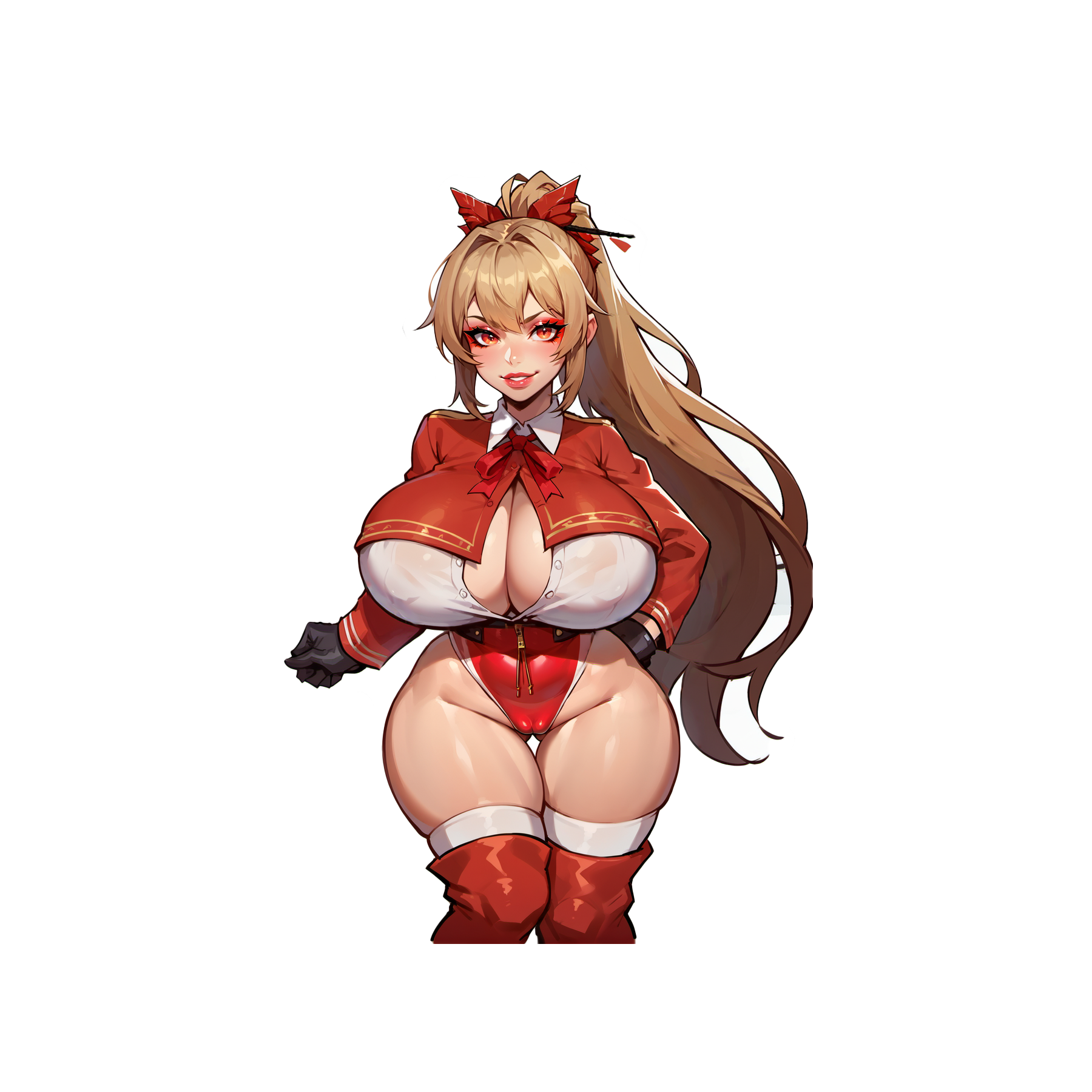 Swiftsure - 4 Versions - Lewd Oppai - Beautiful girl posing