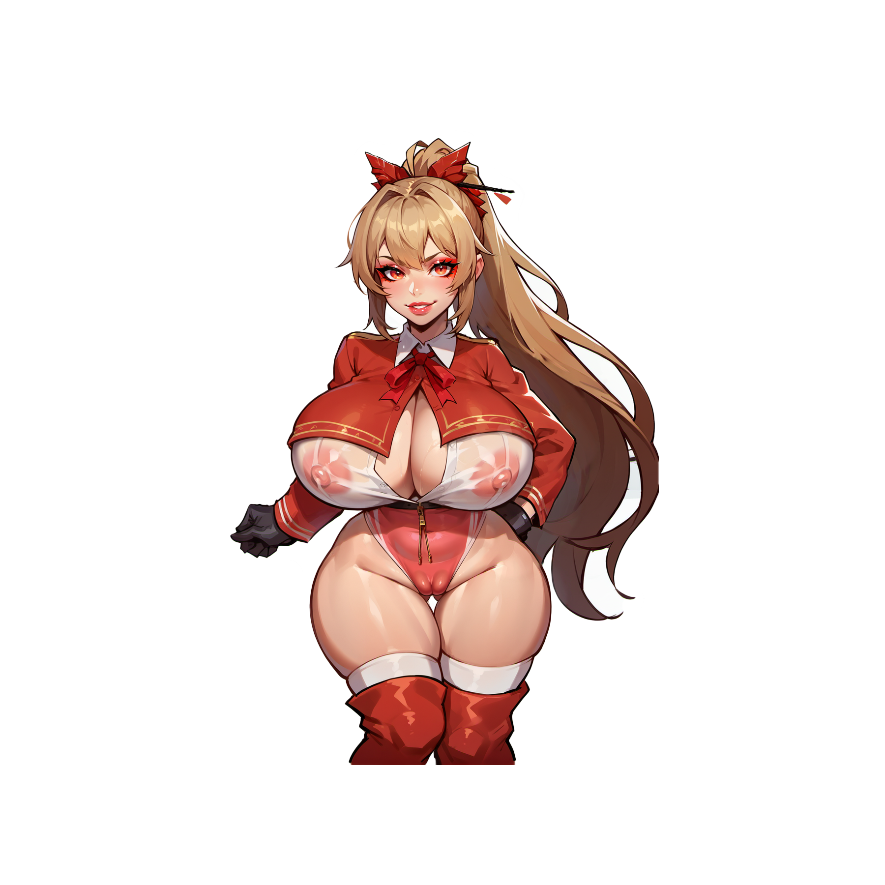 Swiftsure - 4 Versions - Lewd Oppai - Beautiful girl posing