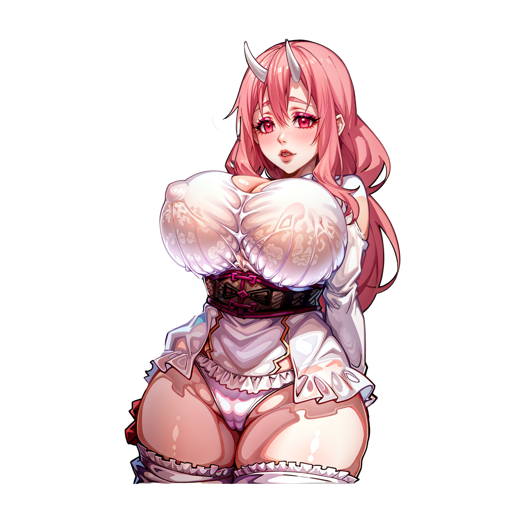 Shuna - Lewd Oppai Anime Waifu Sticker Vinyl Decal