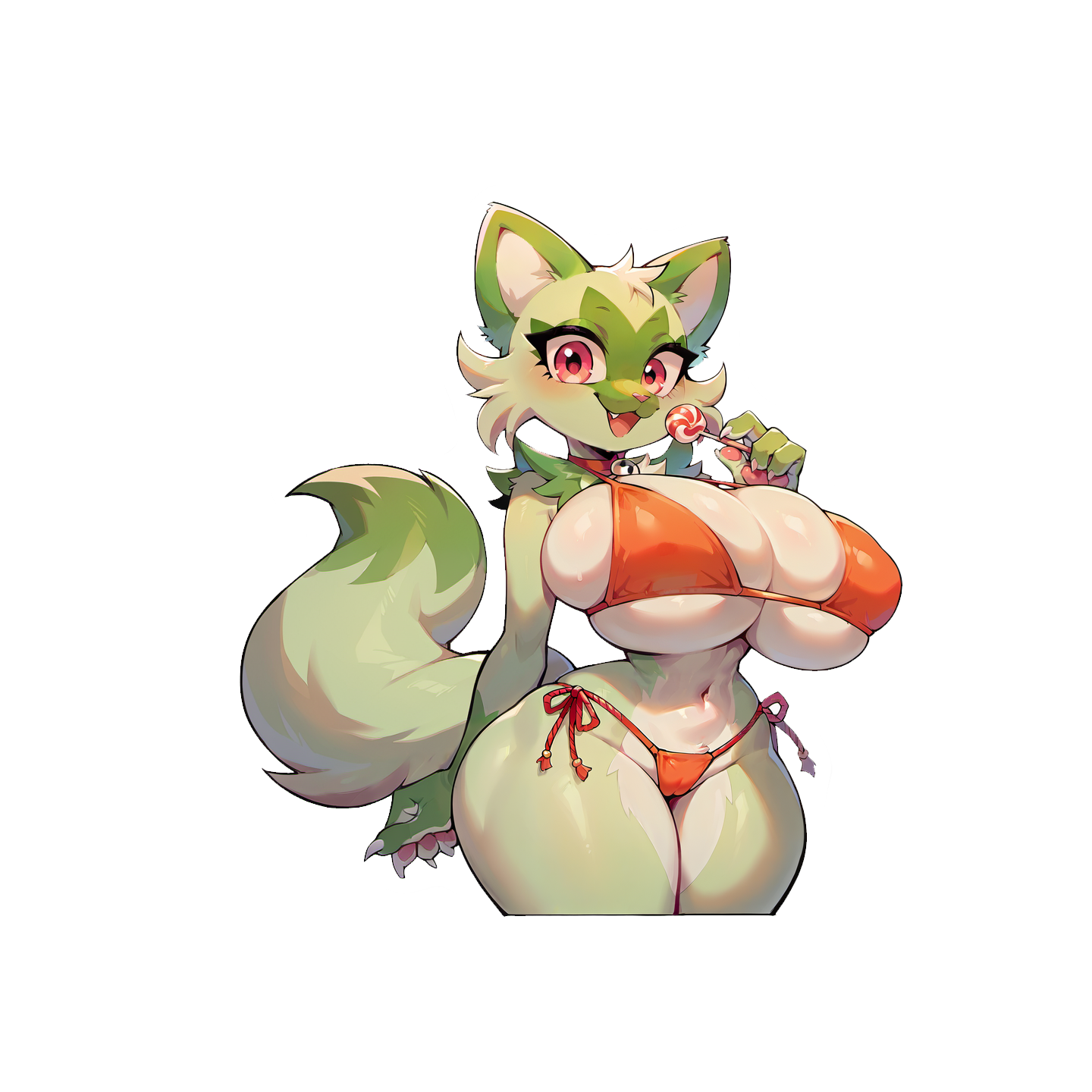 Sprigatito the Cat girl - Fem and Alternate versions! 5 versions!