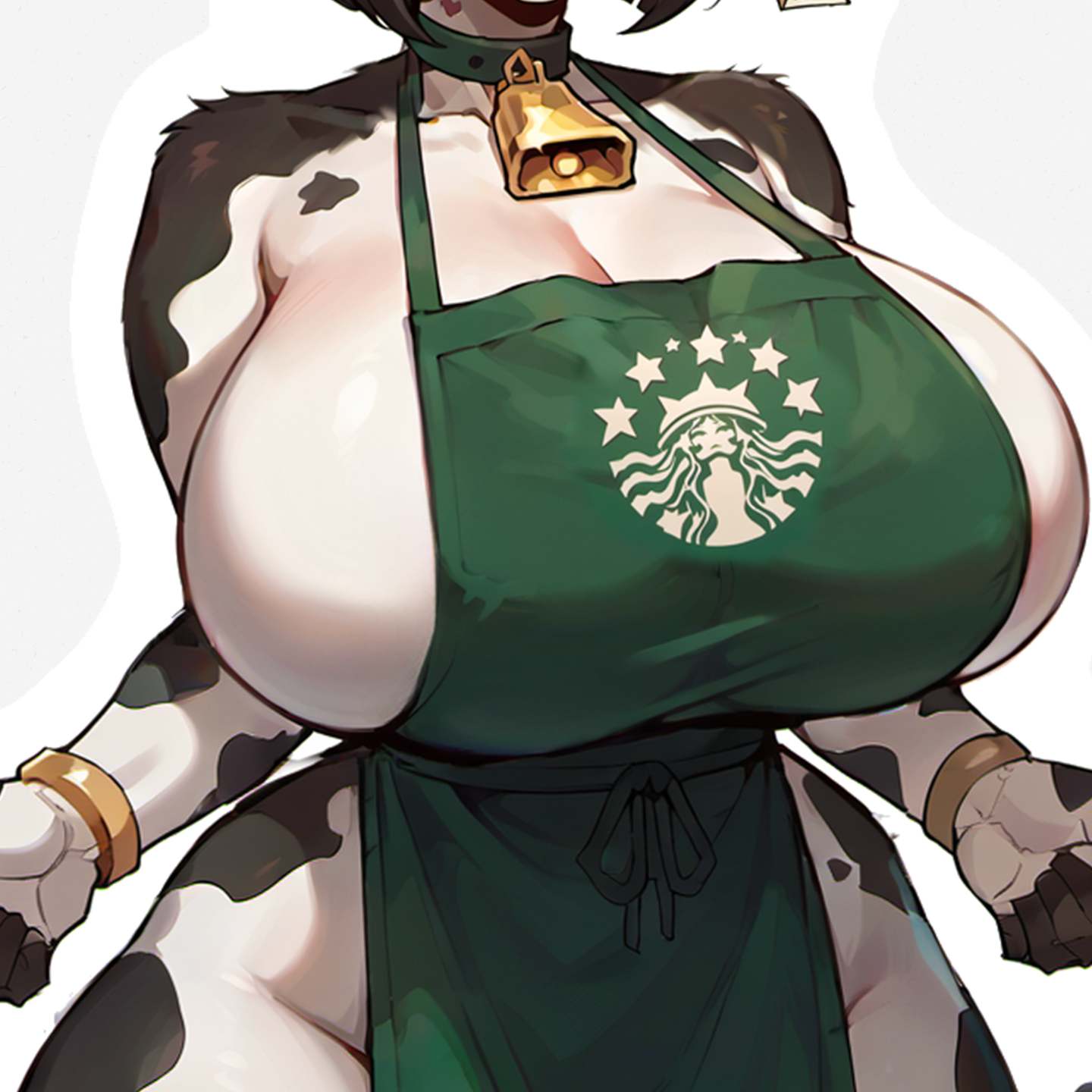 Annabell - Naked Apron, Anime Girl Sticker Adult, Lewd Cowgirl Decal for Weebs, NSFW Art, Oppai Manga, Rule 34, Waifu, Mature Anime Sticker