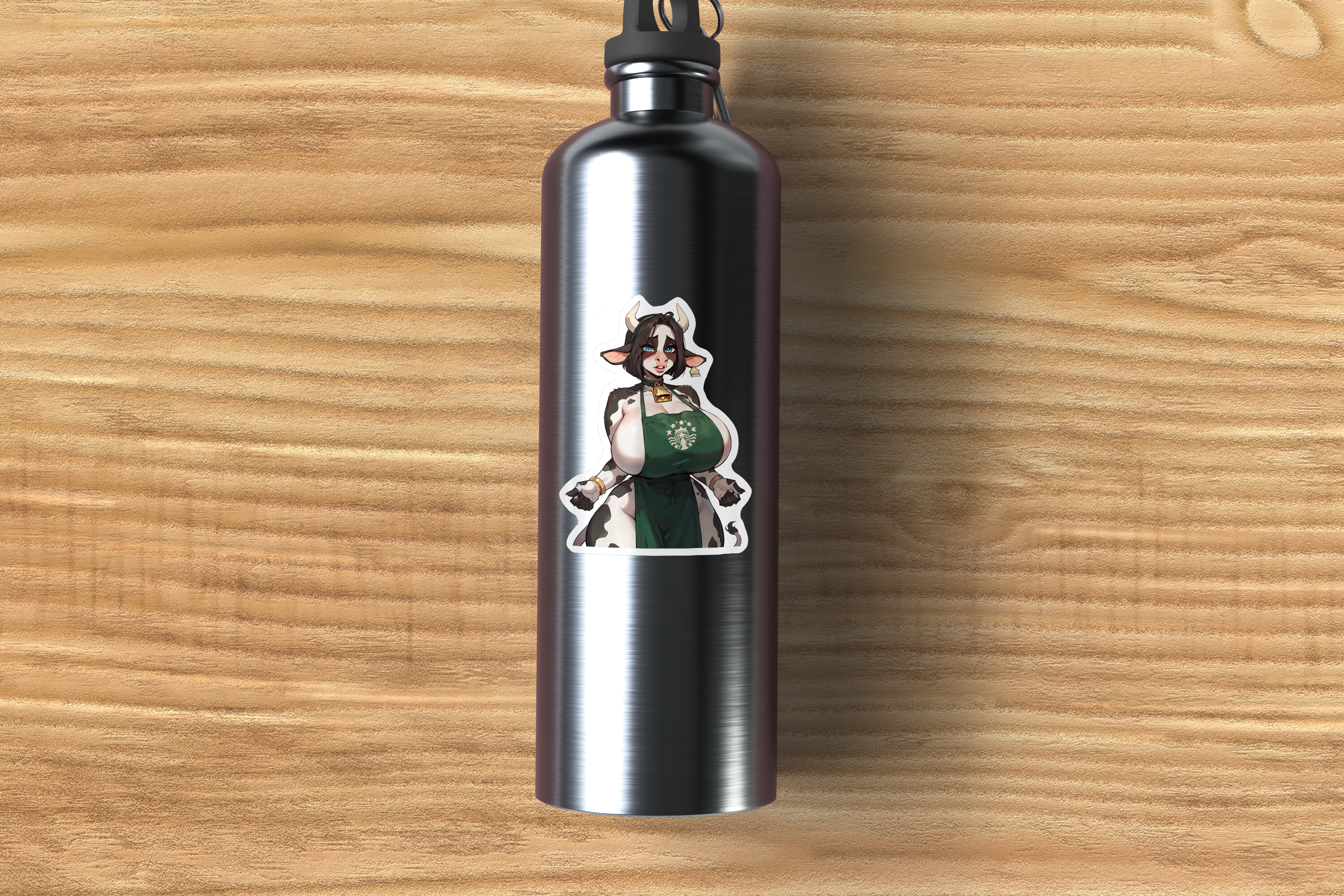 Annabell - Naked Apron, Anime Girl Sticker Adult, Lewd Cowgirl Decal for Weebs, NSFW Art, Oppai Manga, Rule 34, Waifu, Mature Anime Sticker