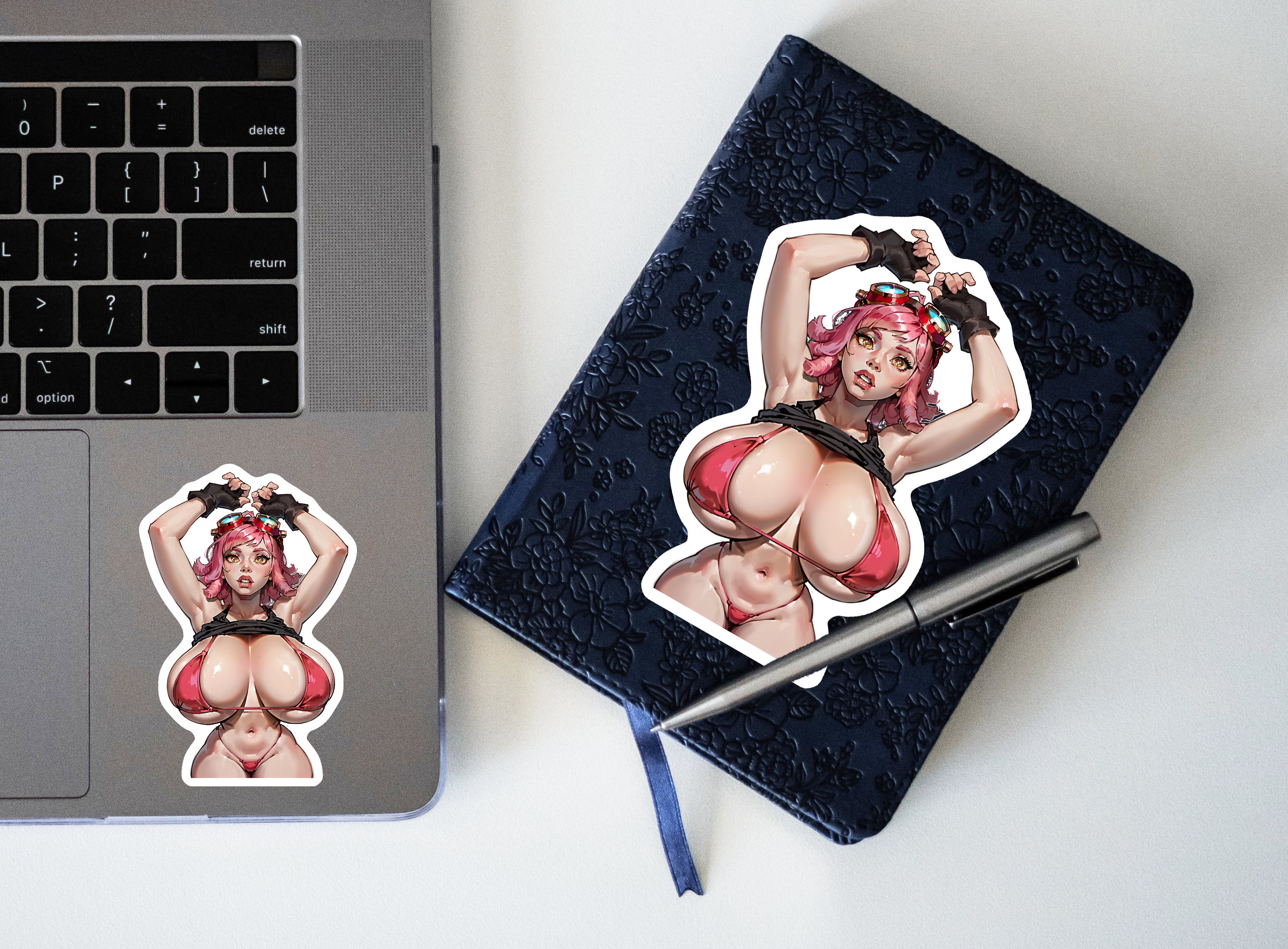 Mei - Hot Anime Girl Stickers, Lewd Manga Decal, Figure Artwork, Oppai Art, Sexy Japanese Waifu Pinup
