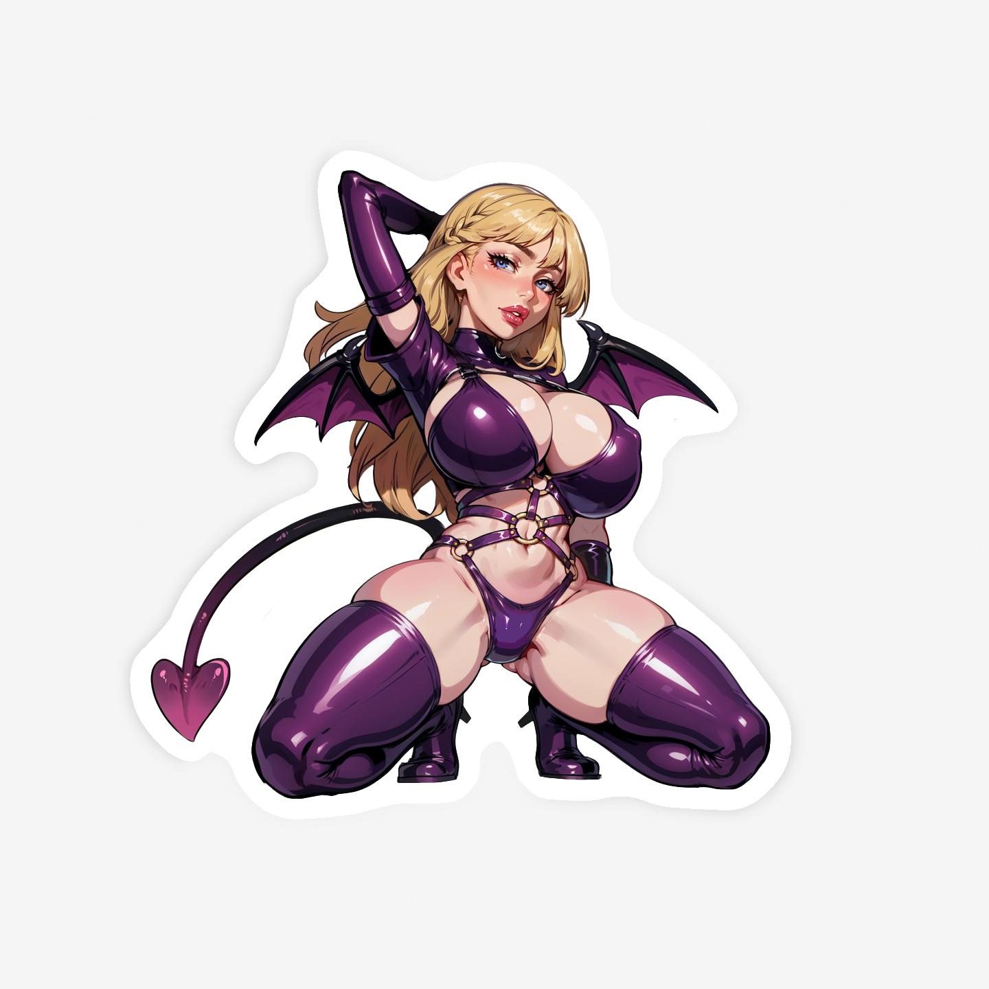 Kajin Himi Succubus - 3 versions Lewd Oppai Anime Waifu Sticker Vinyl Decal
