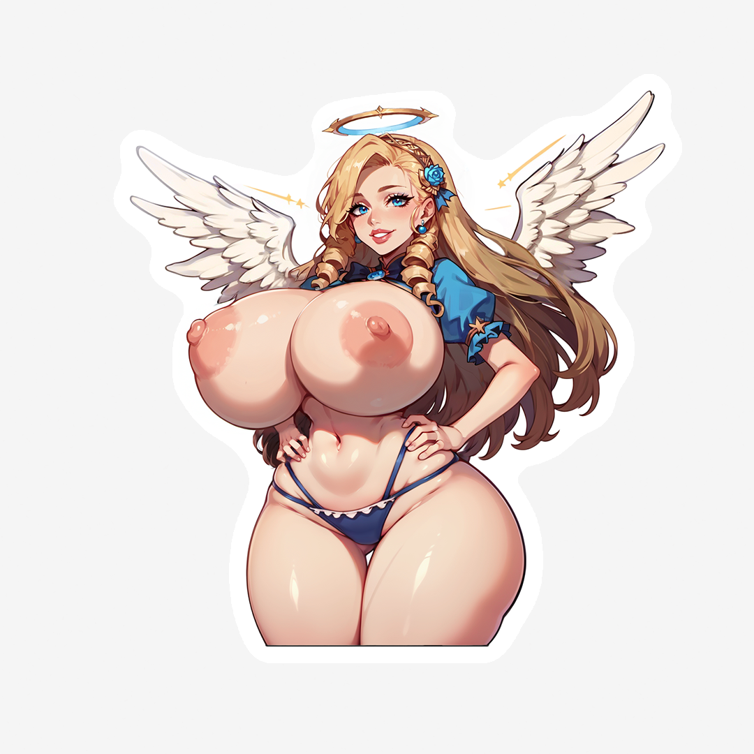 Angel Elizabeth - Lewd Oppai Anime Waifu Sticker Vinyl Decal