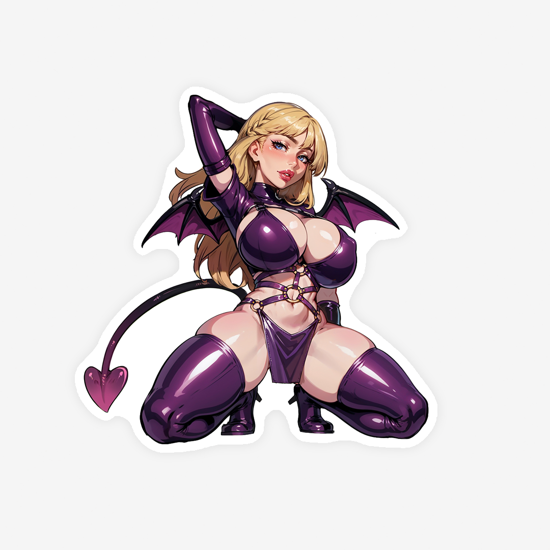 Kajin Himi Succubus - 3 versions Lewd Oppai Anime Waifu Sticker Vinyl Decal