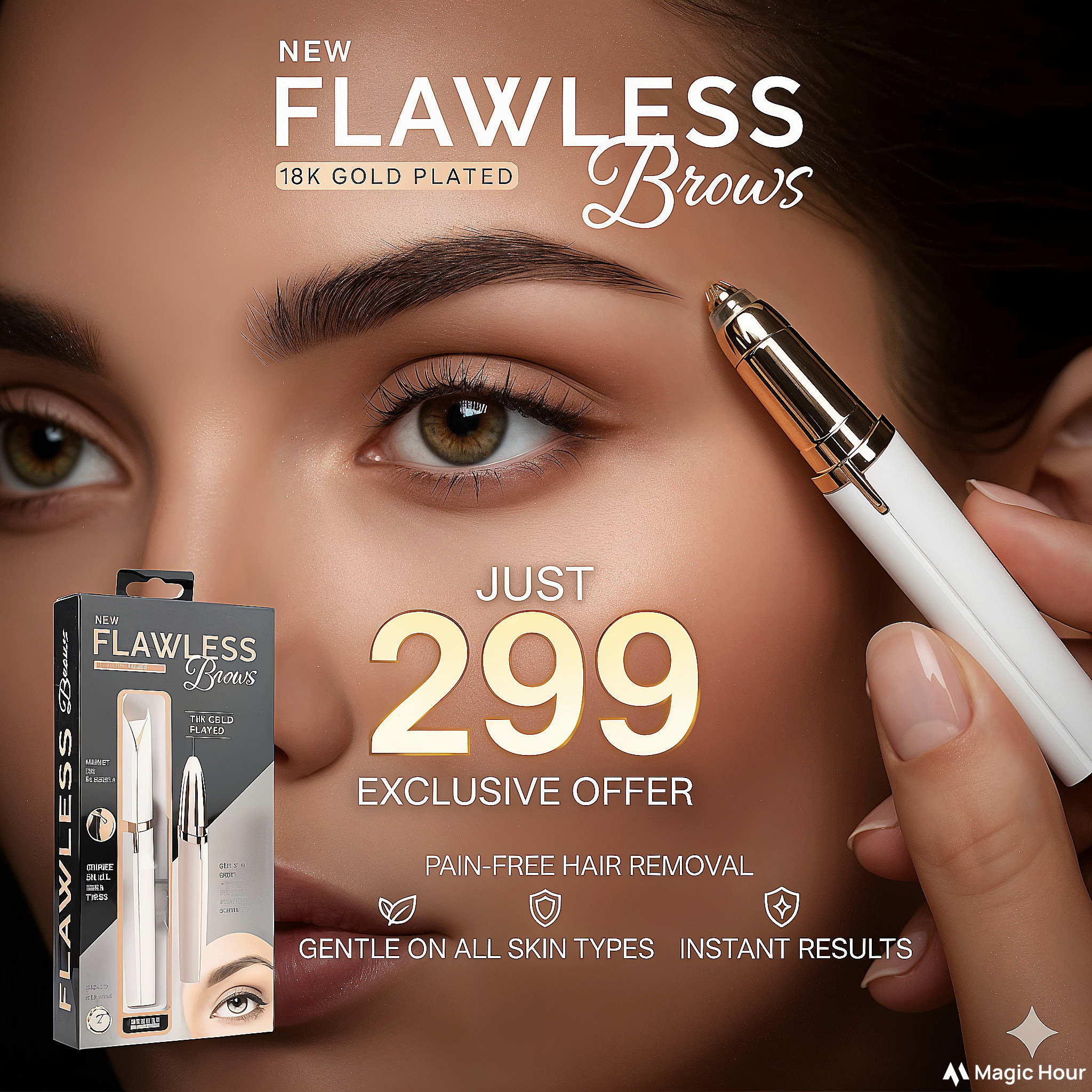 Luxury White and Gold Pen