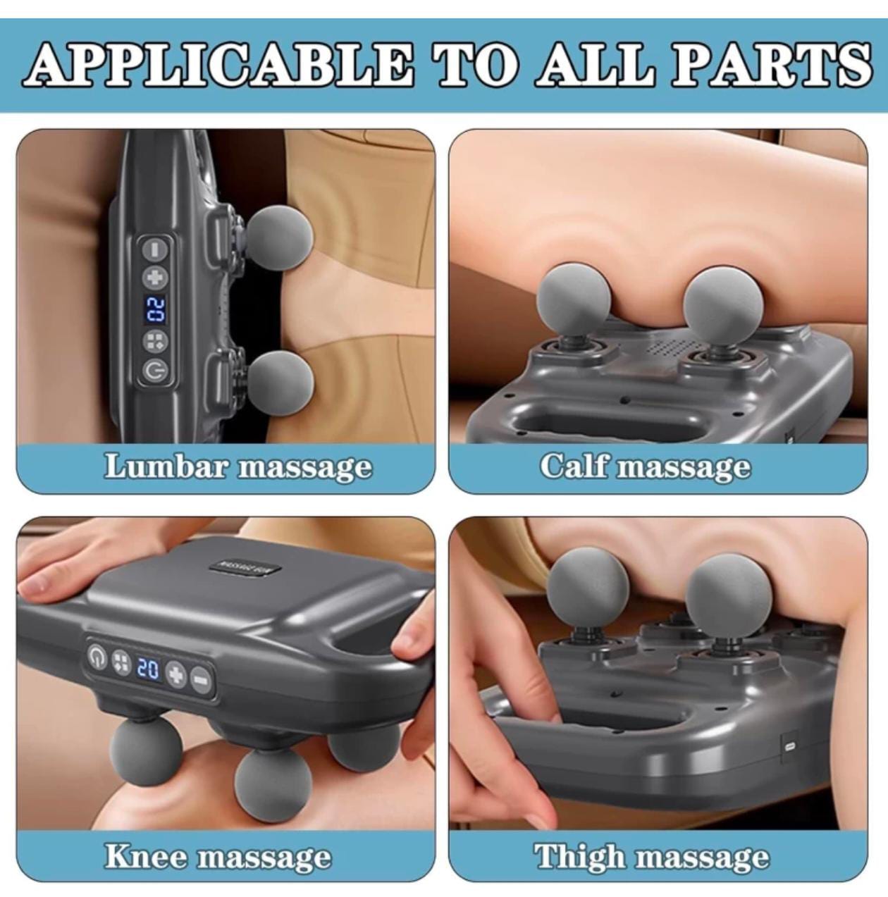 Full Body Massager 4-Head Massage Gun