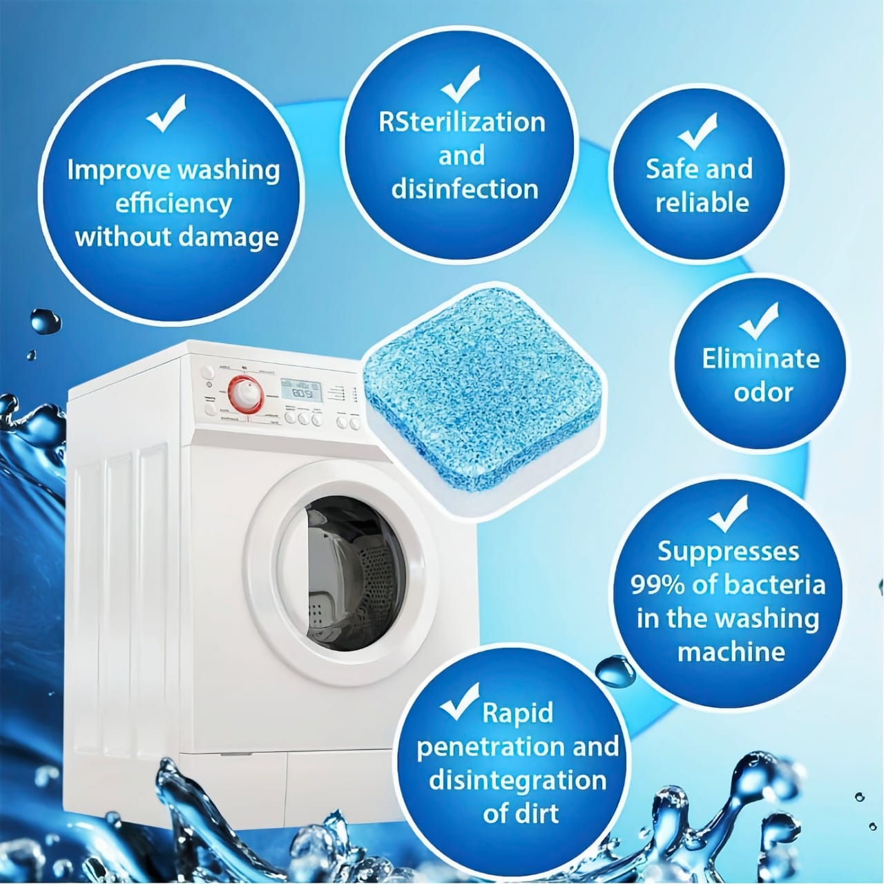 Washing Machine Tablets  ( PACK OF 24 )