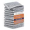 15 Pack) Non-Scratch Dish Wash Cloth, Steel Wire Dish Cloth, Wire Dishwashing Rags Stainless Steel Scrubber Non-Scratch Wire Dishcloth for Washing Dishes Sinks Counters