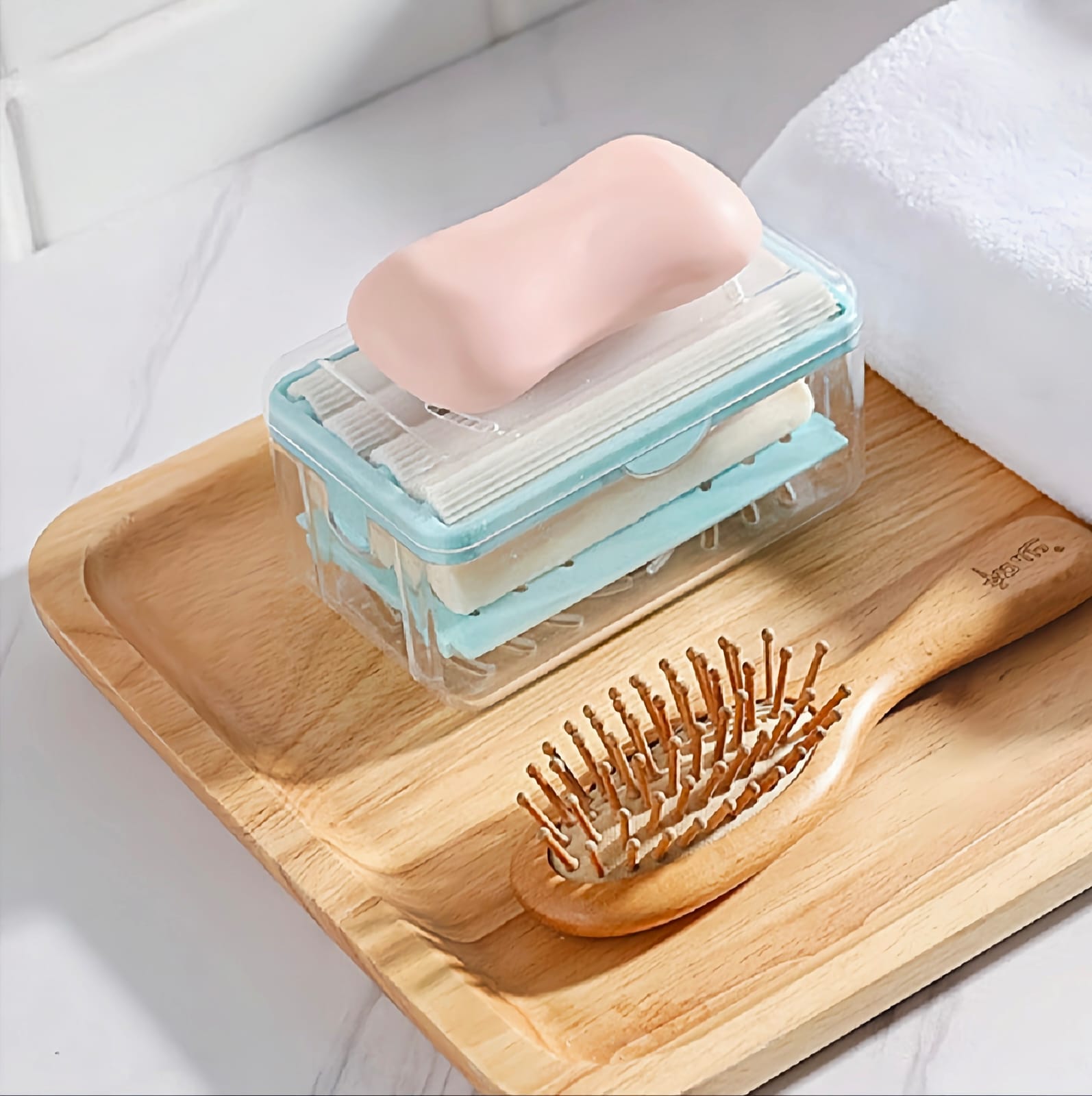 2 In 1 Laundry Soap Box with Roller