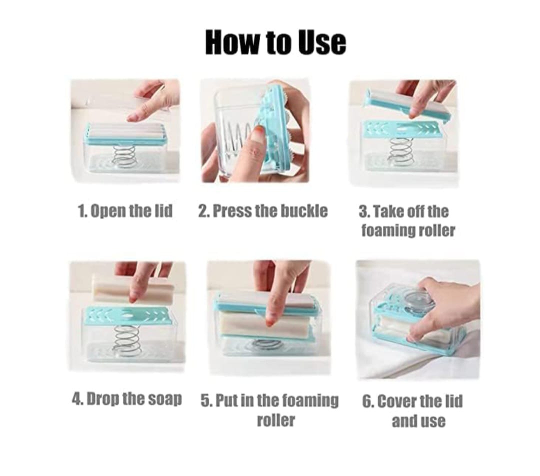 2 In 1 Laundry Soap Box with Roller