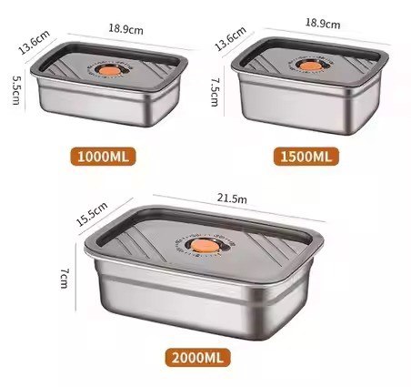 Stainless Steel Food Storage Containers