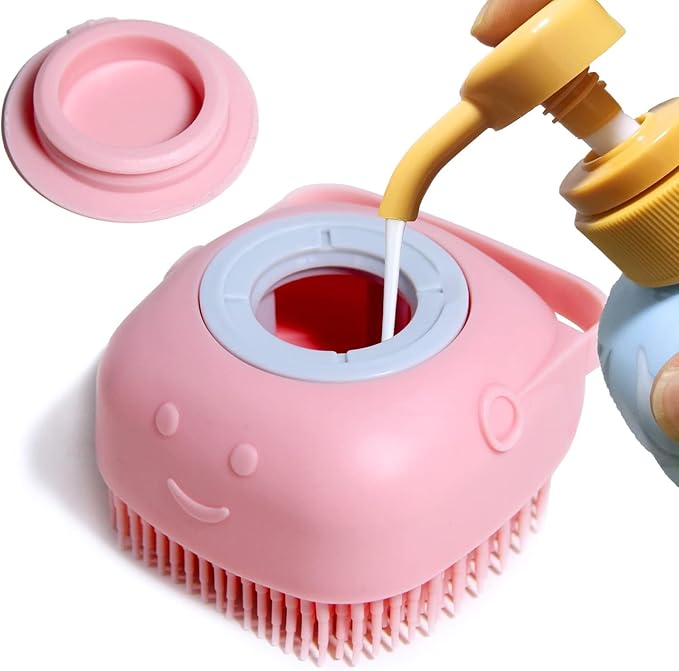 Baby Bath Silicone Brush Dispenser