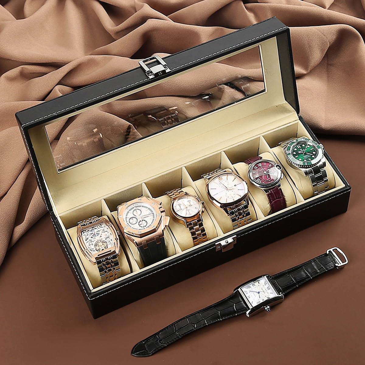 Luxury Watch Collection with Display Case
