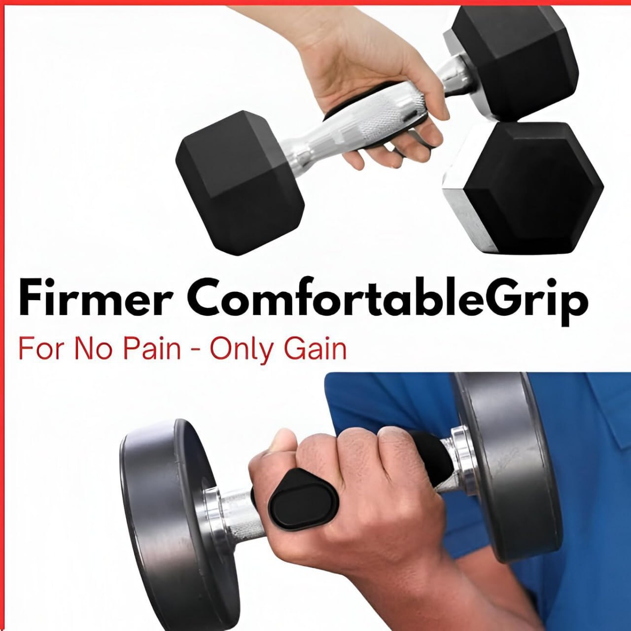 Ergonomic Dumbbell Grip Enhancer
