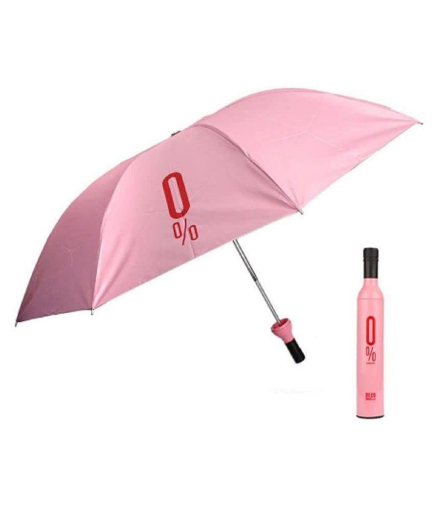 Pink Wine Bottle Umbrella