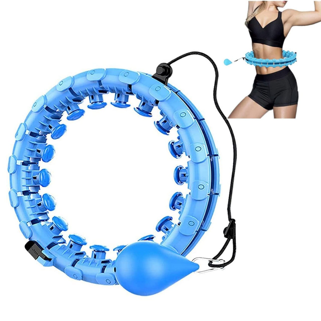 Adjustable Weighted Fitness Hula Hoop