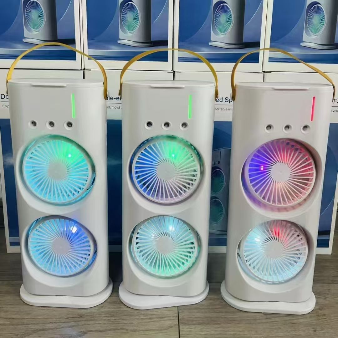 Double Fan LED Speaker