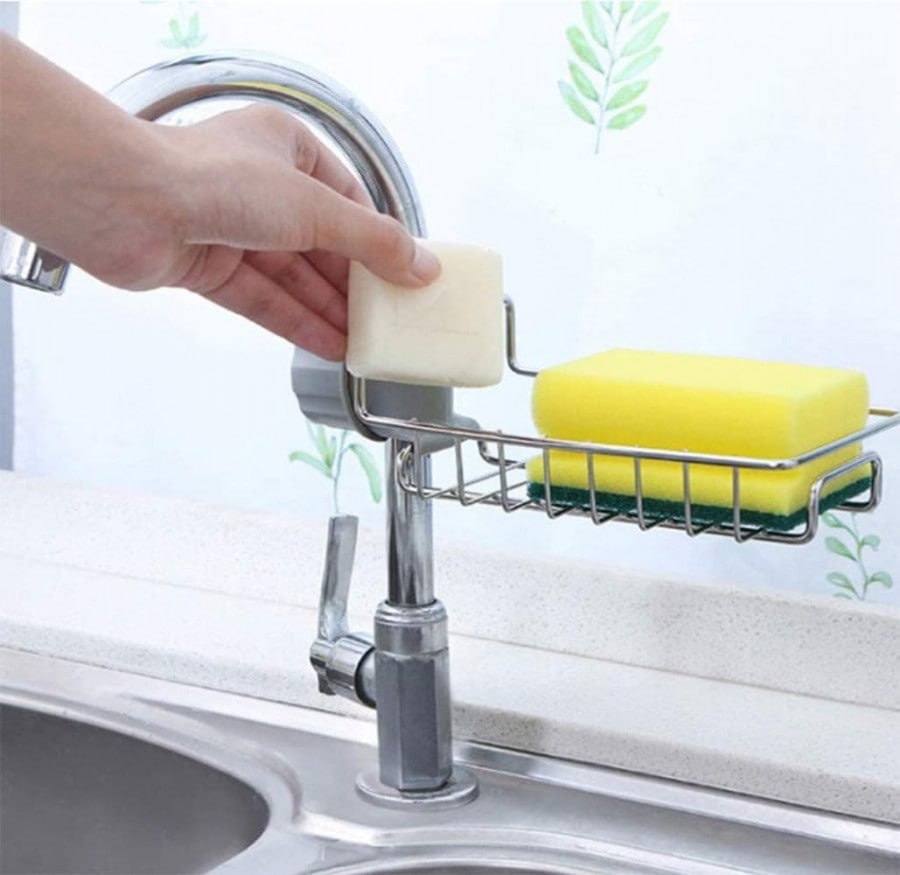 Stainless Steel Faucet Sponge Holder