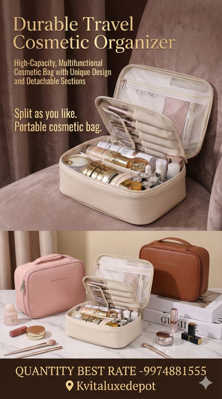 Durable Travel Cosmetic Organizer