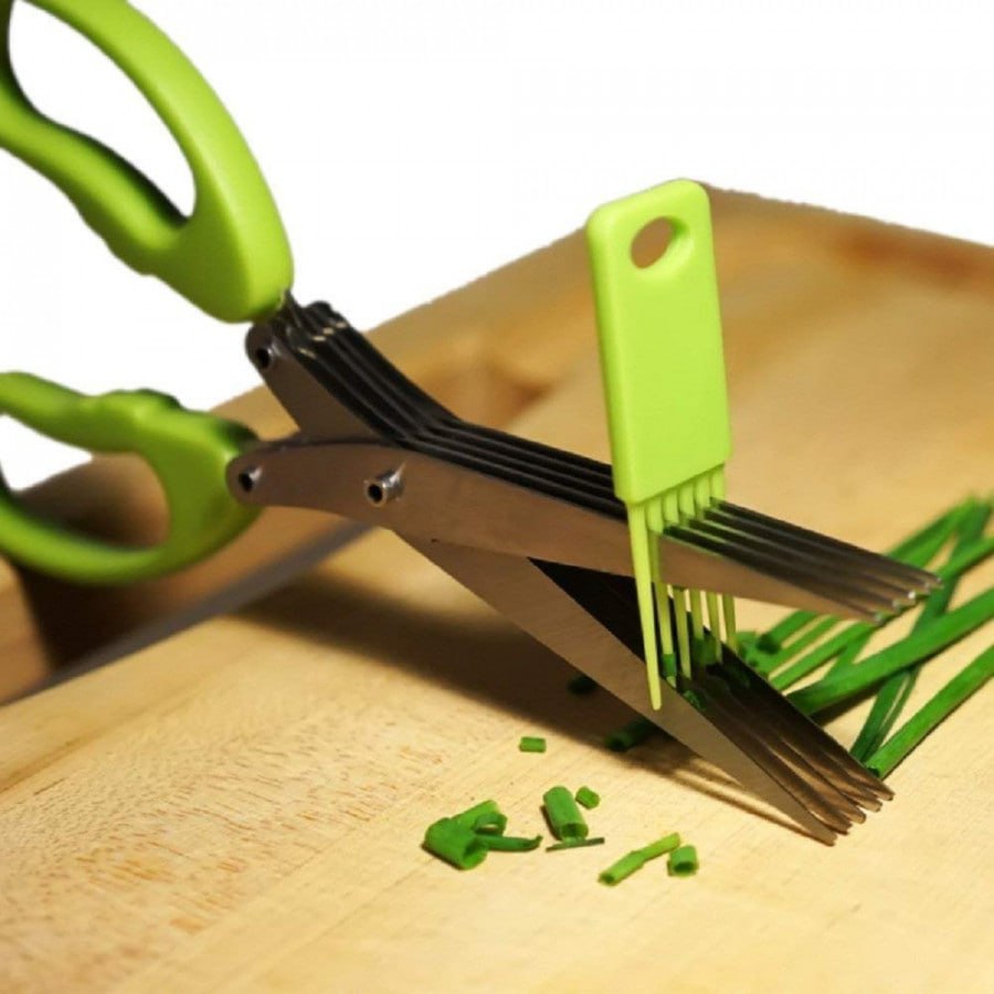 Herb Scissors with Cleaning Comb