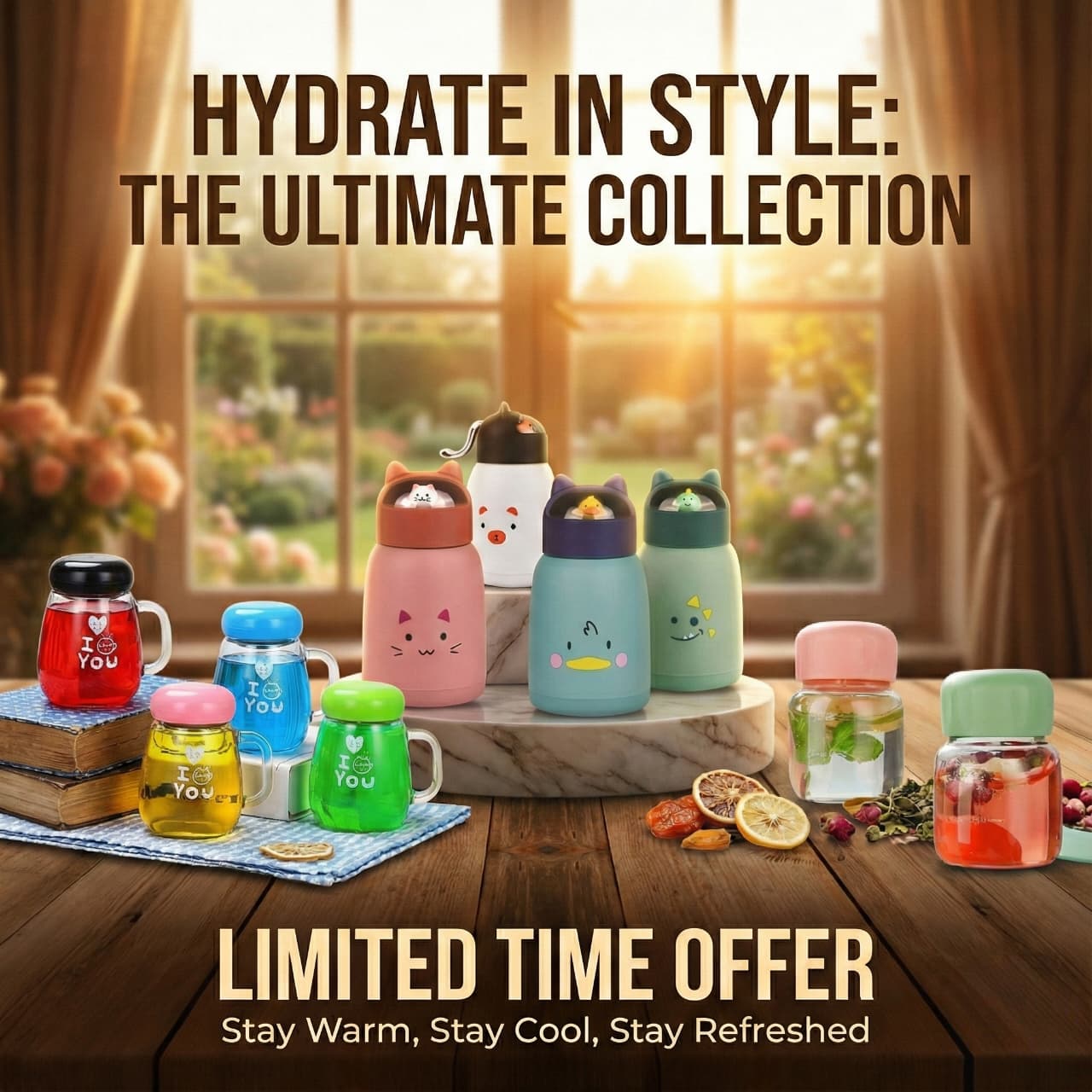 Hydrate in Style Bottles Collection